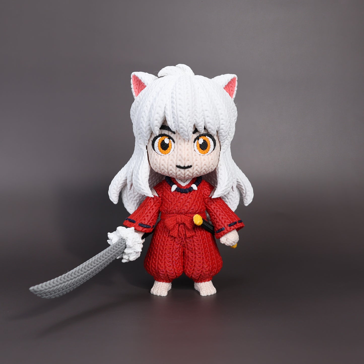 Pupazzo Inuyasha effetto knitted – Figure decorativa stampata in 3D