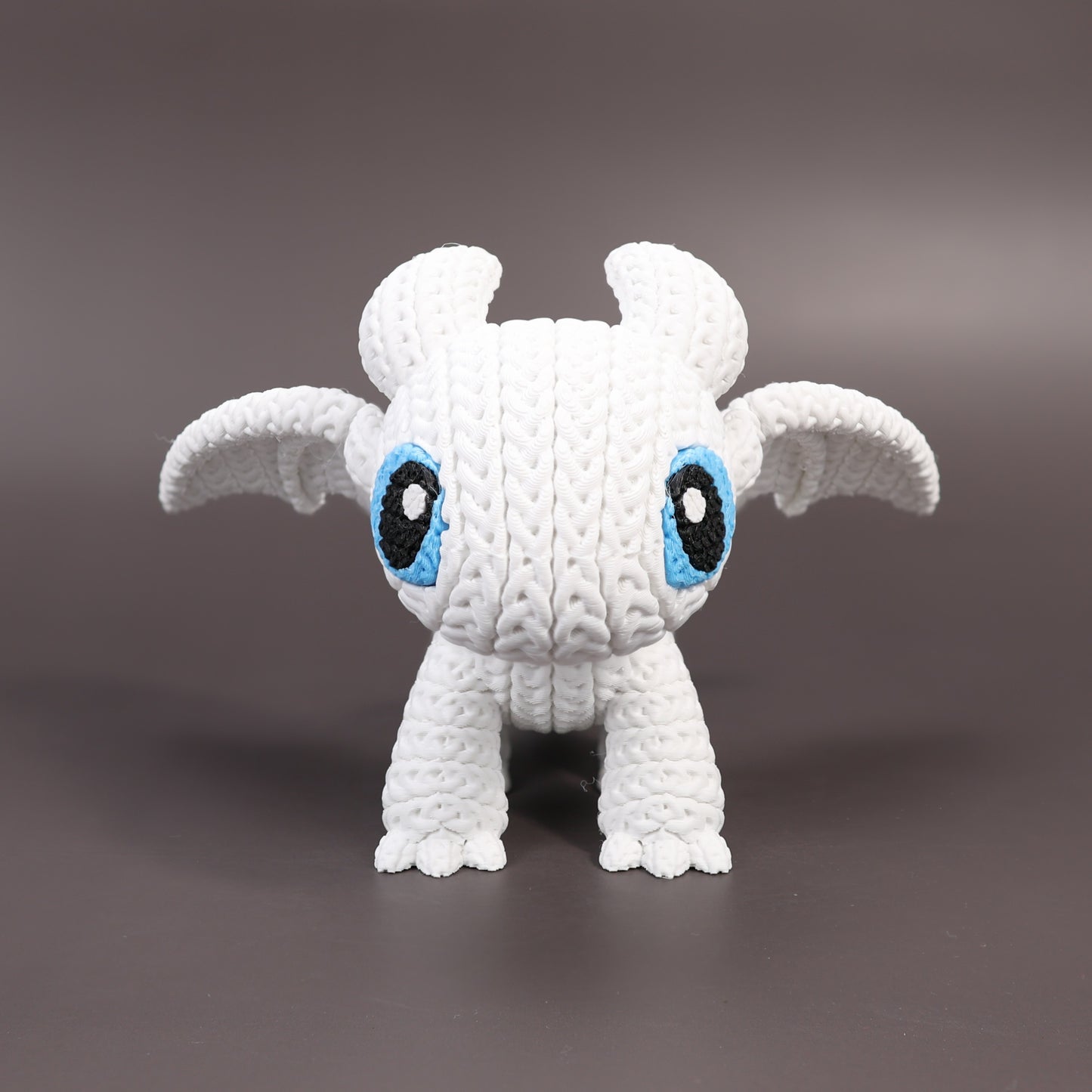 Pupazzo Sdentato Furia Chiara effetto knitted – Figure decorativa stampata in 3D