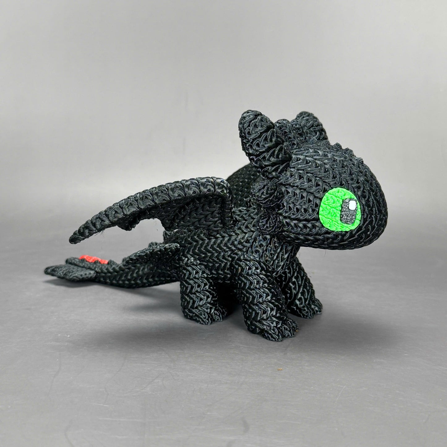 Pupazzo Sdentato Furia Buia effetto knitted – Figure decorativa stampata in 3D