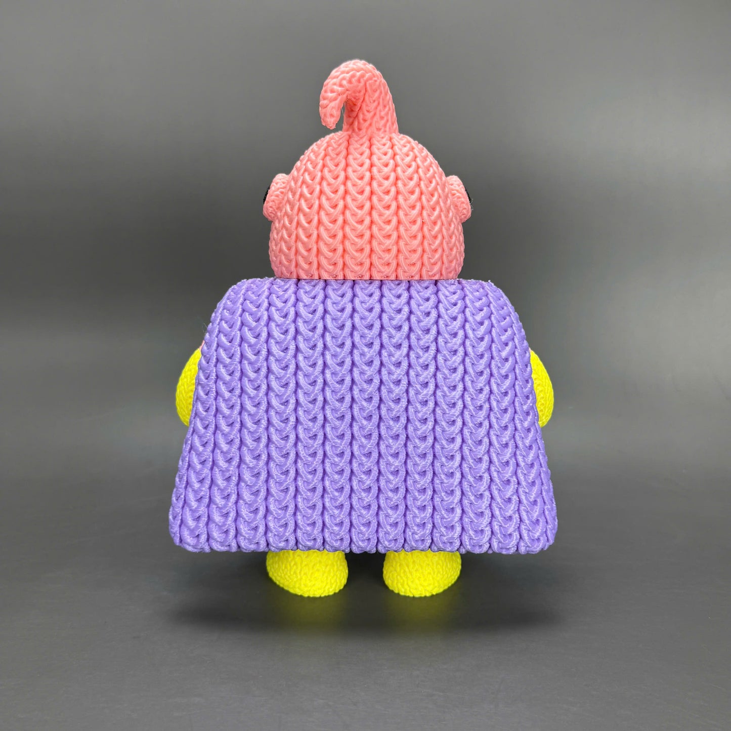 Pupazzo Majin Bu effetto knitted – Figure decorativa stampata in 3D