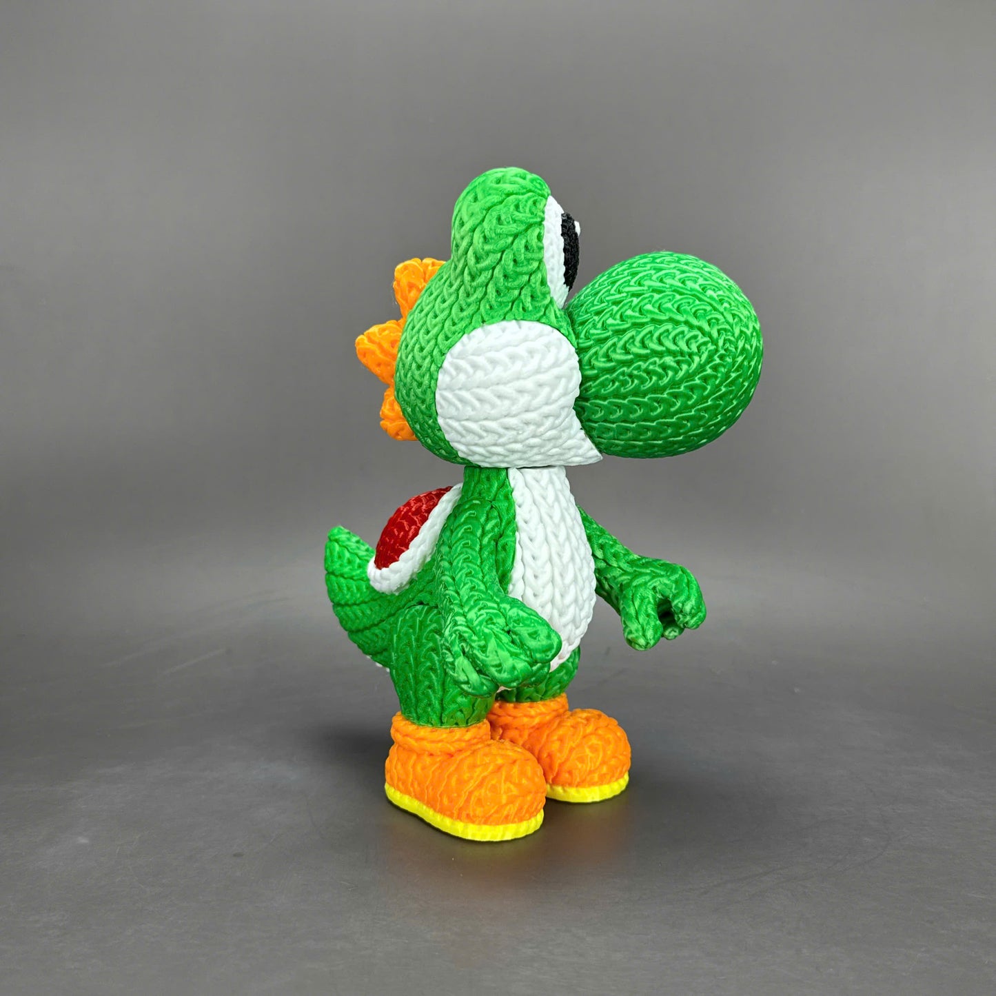 Pupazzo Yoshi effetto knitted – Figure decorativa stampata in 3D