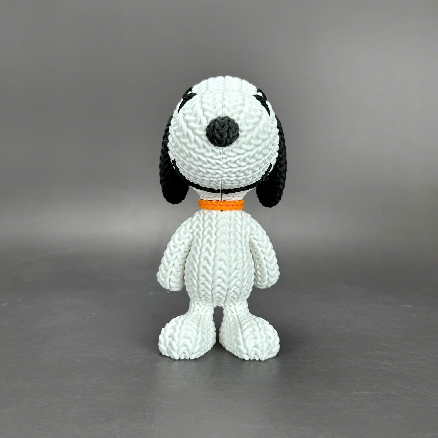 Pupazzo Snoopy effetto knitted – Figure decorativa stampata in 3D