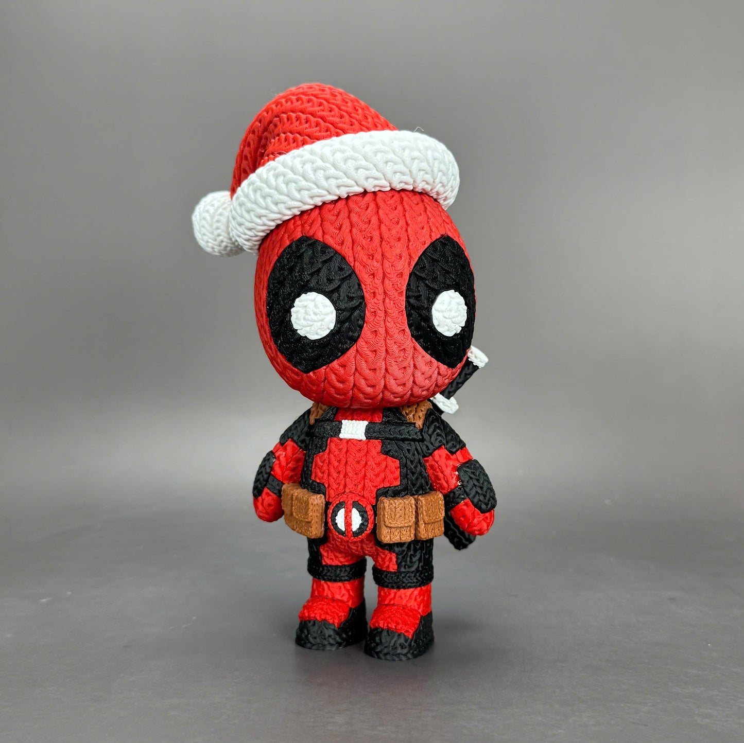 Pupazzo Deadpool effetto knitted – Figure decorativa stampata in 3D
