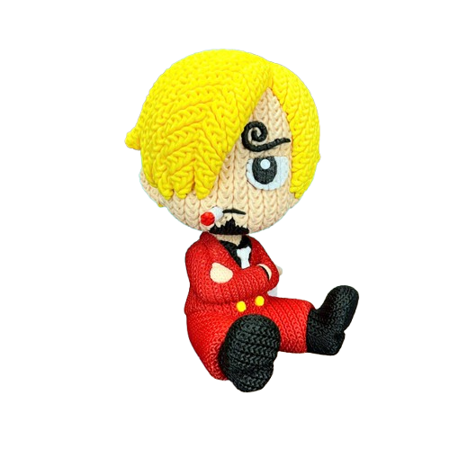 Pupazzo Sanji effetto knitted – Figure decorativa stampata in 3D