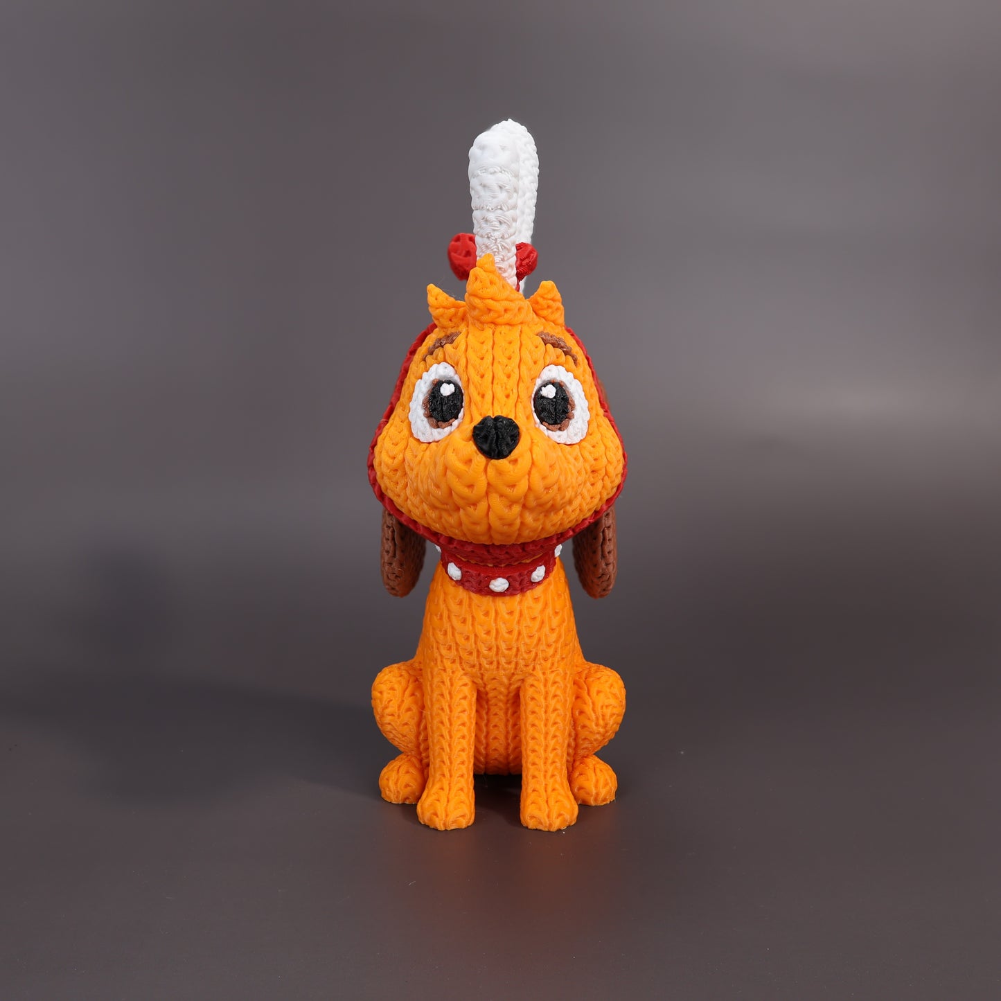 Pupazzo Max effetto knitted – Figure decorativa stampata in 3D