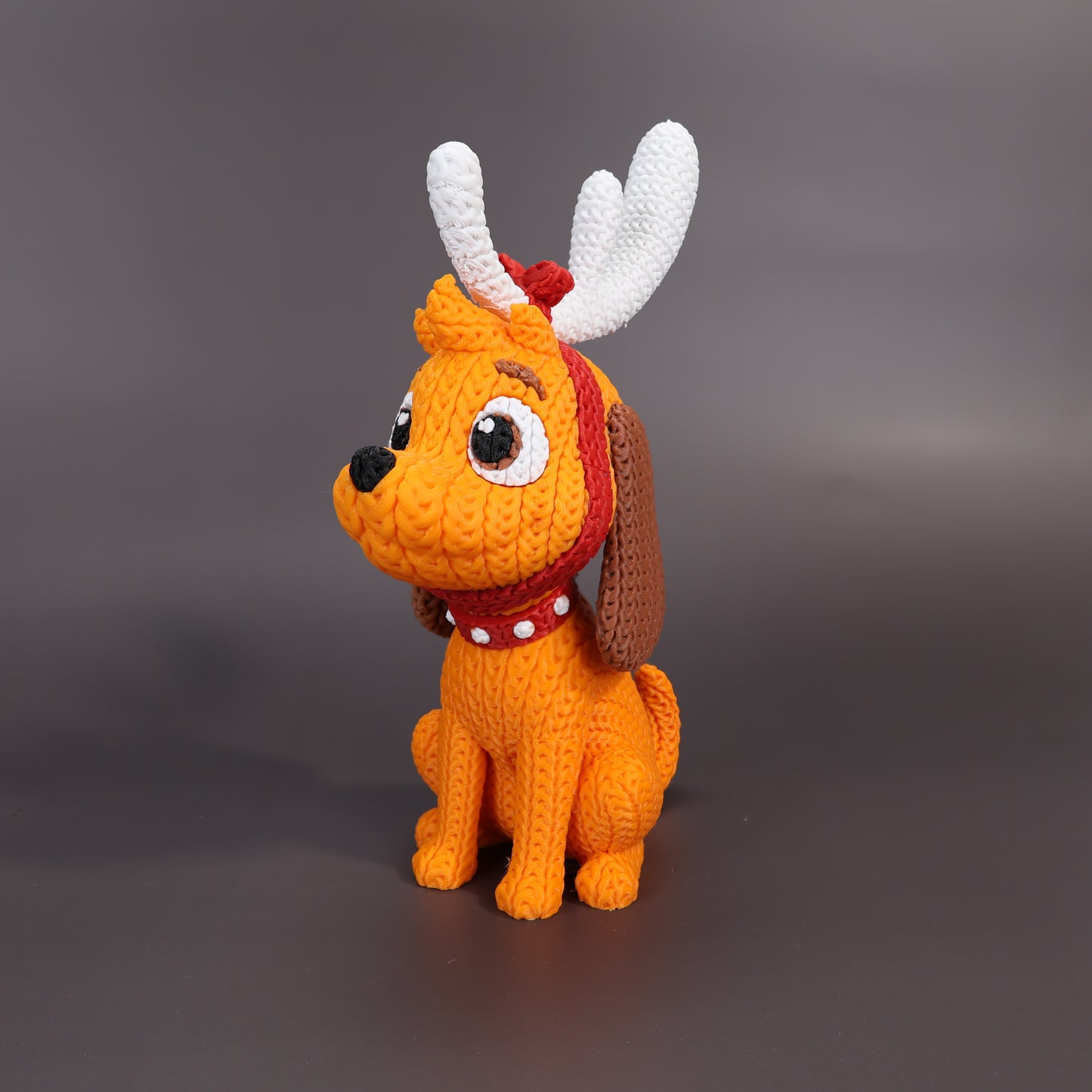 Pupazzo Max effetto knitted – Figure decorativa stampata in 3D
