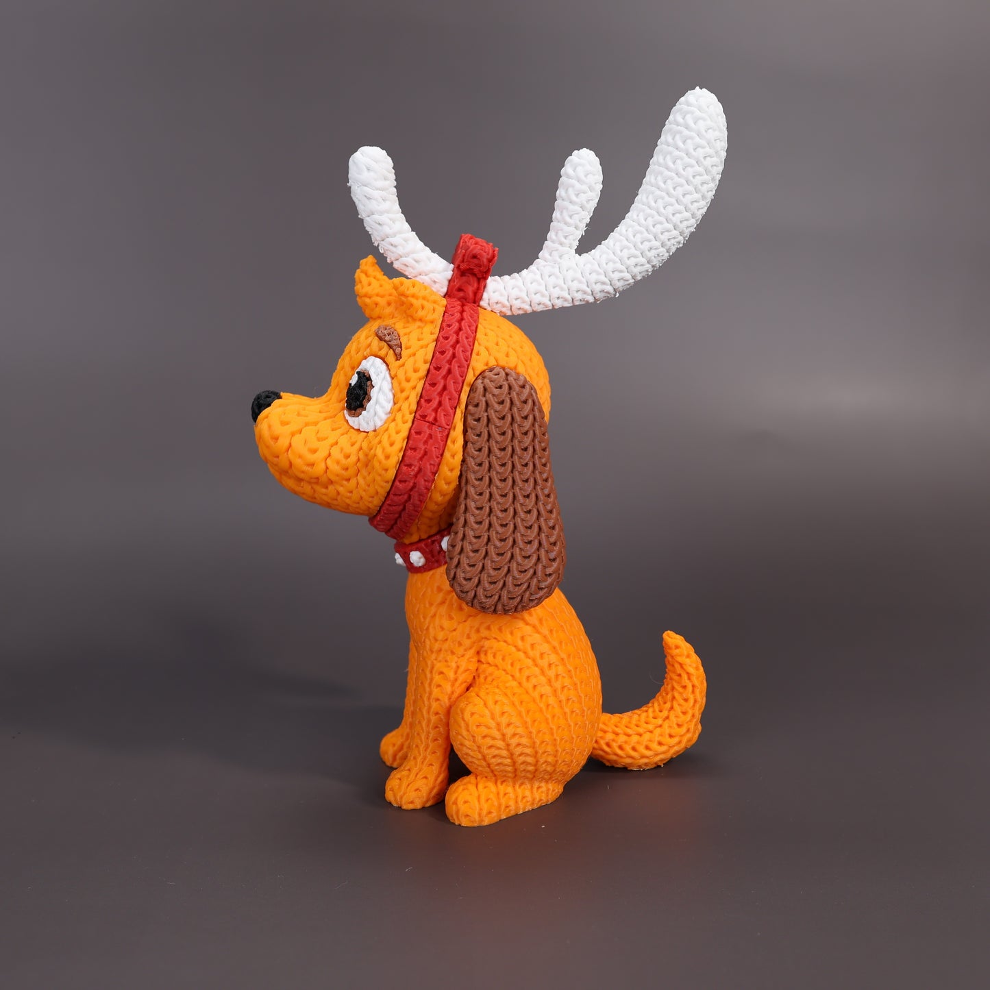 Pupazzo Max effetto knitted – Figure decorativa stampata in 3D