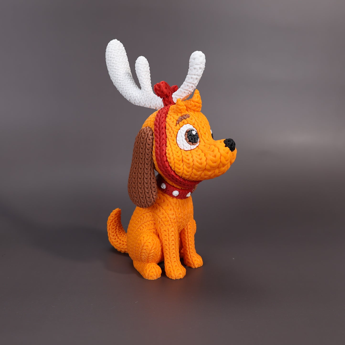 Pupazzo Max effetto knitted – Figure decorativa stampata in 3D