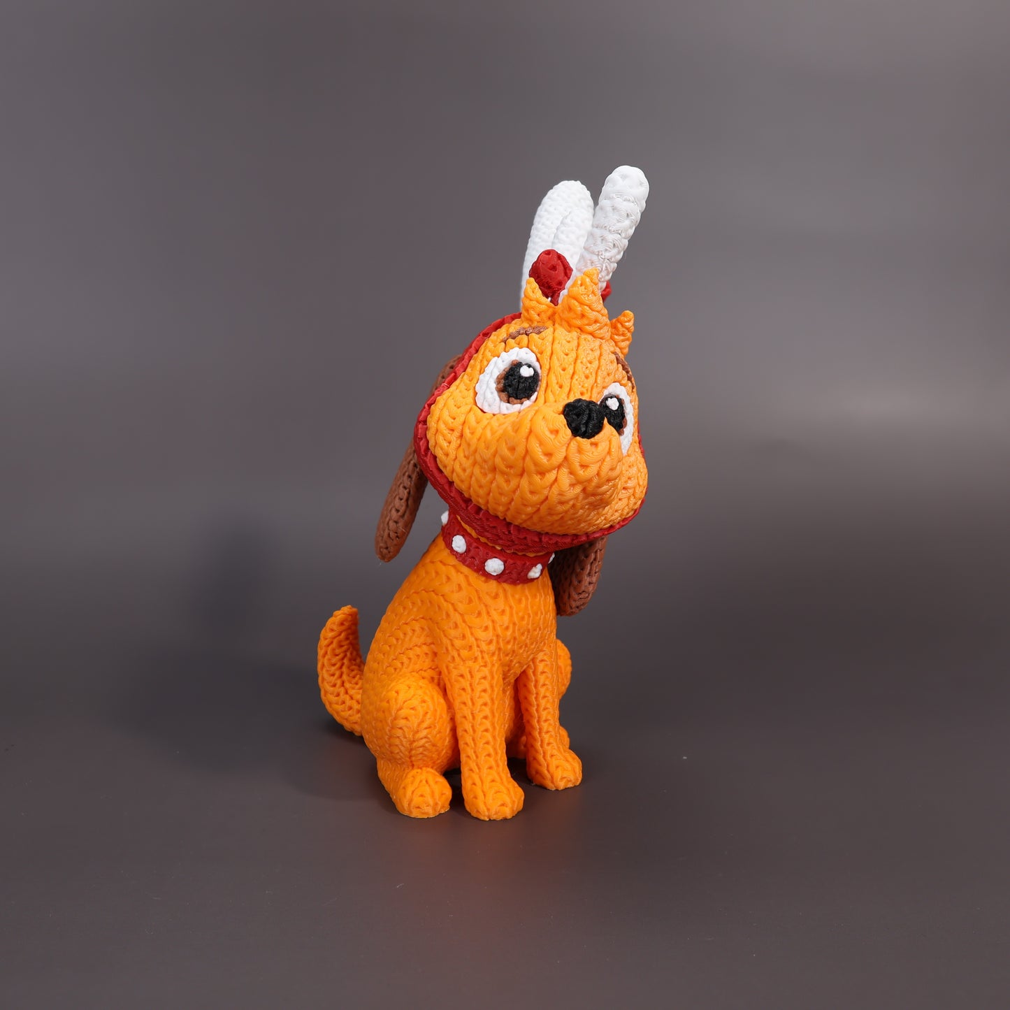 Pupazzo Max effetto knitted – Figure decorativa stampata in 3D