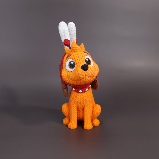 Pupazzo Max effetto knitted – Figure decorativa stampata in 3D