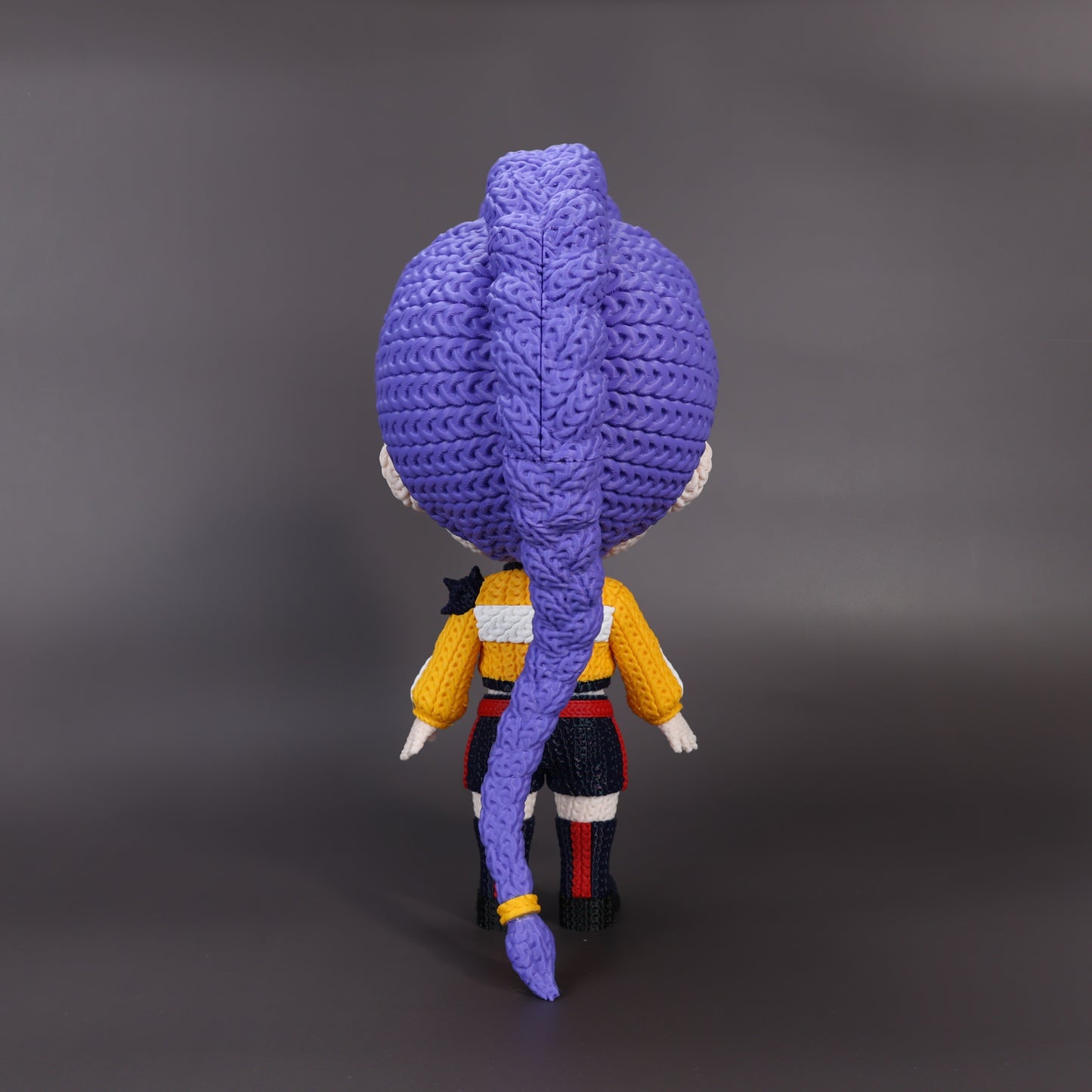 Pupazzo Rumi effetto knitted – Figure decorativa stampata in 3D