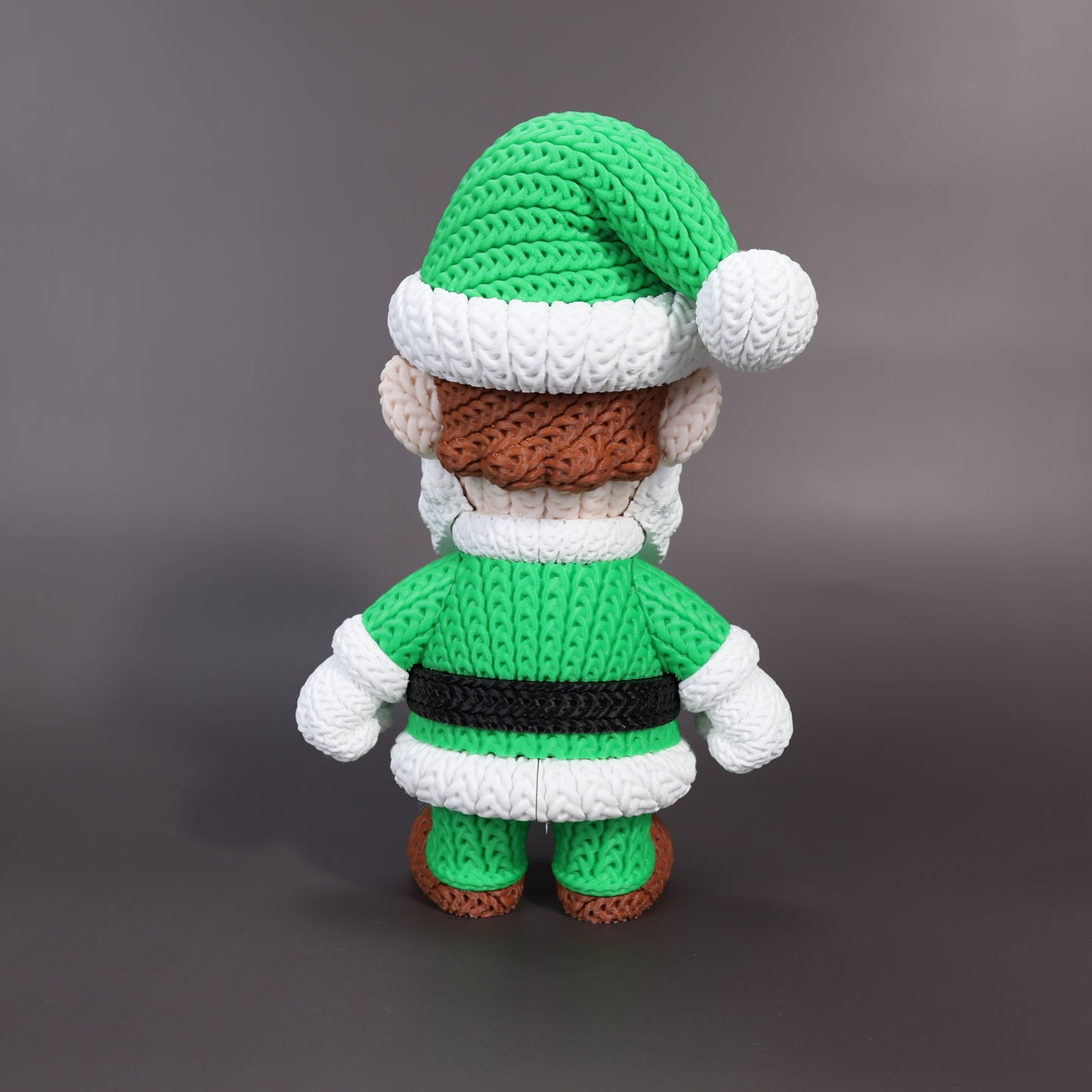Pupazzo Luigi edizione Natale effetto knitted – Figure decorativa stampata in 3D