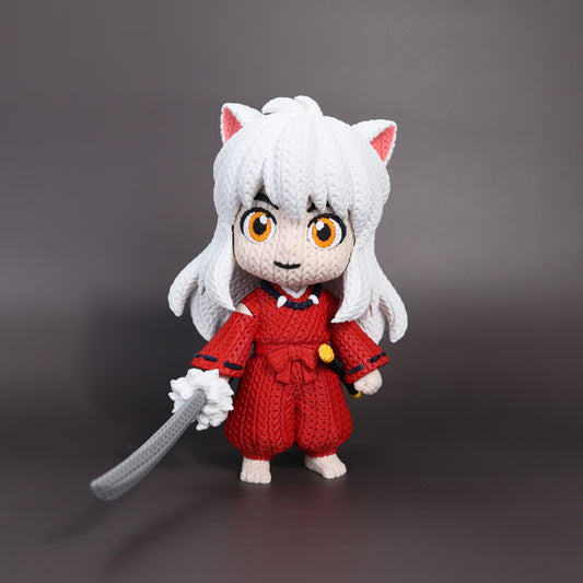 Pupazzo Inuyasha effetto knitted – Figure decorativa stampata in 3D