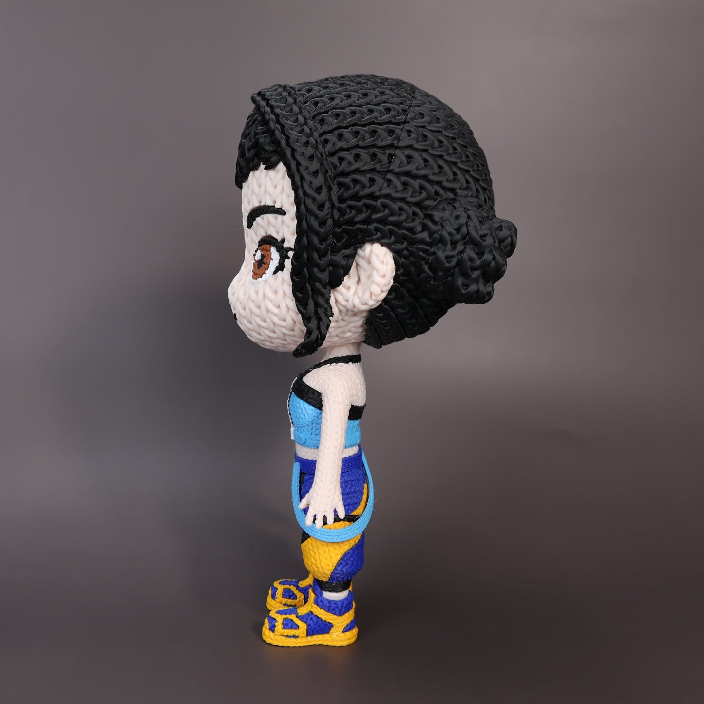 Pupazzo Zoey effetto knitted – Figure decorativa stampata in 3D