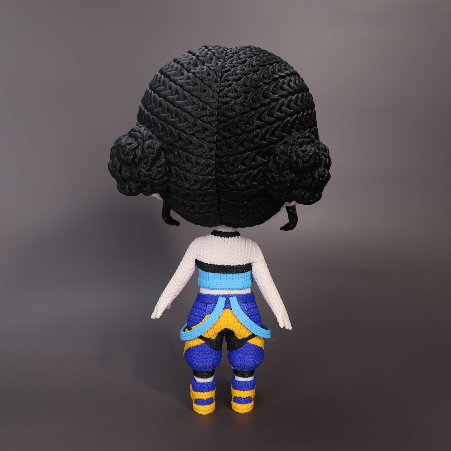 Pupazzo Zoey effetto knitted – Figure decorativa stampata in 3D