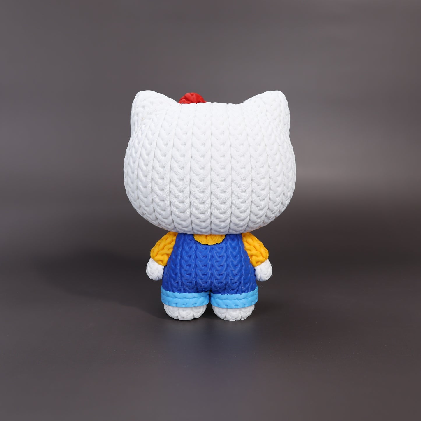 Pupazzo Hello Kitty effetto knitted – Figure decorativa stampata in 3D
