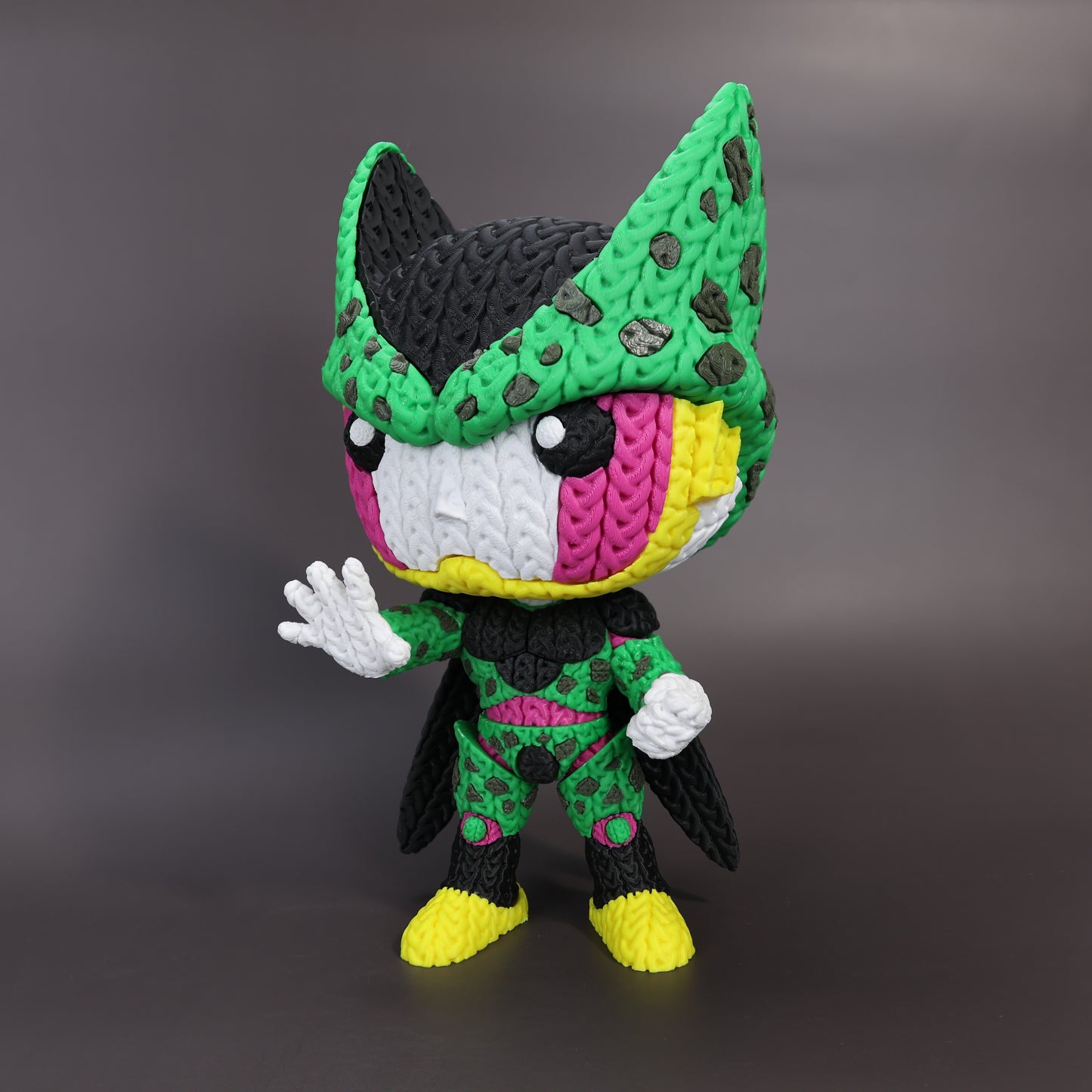 Pupazzo Cell Perfetto effetto knitted – Figure decorativa stampata in 3D