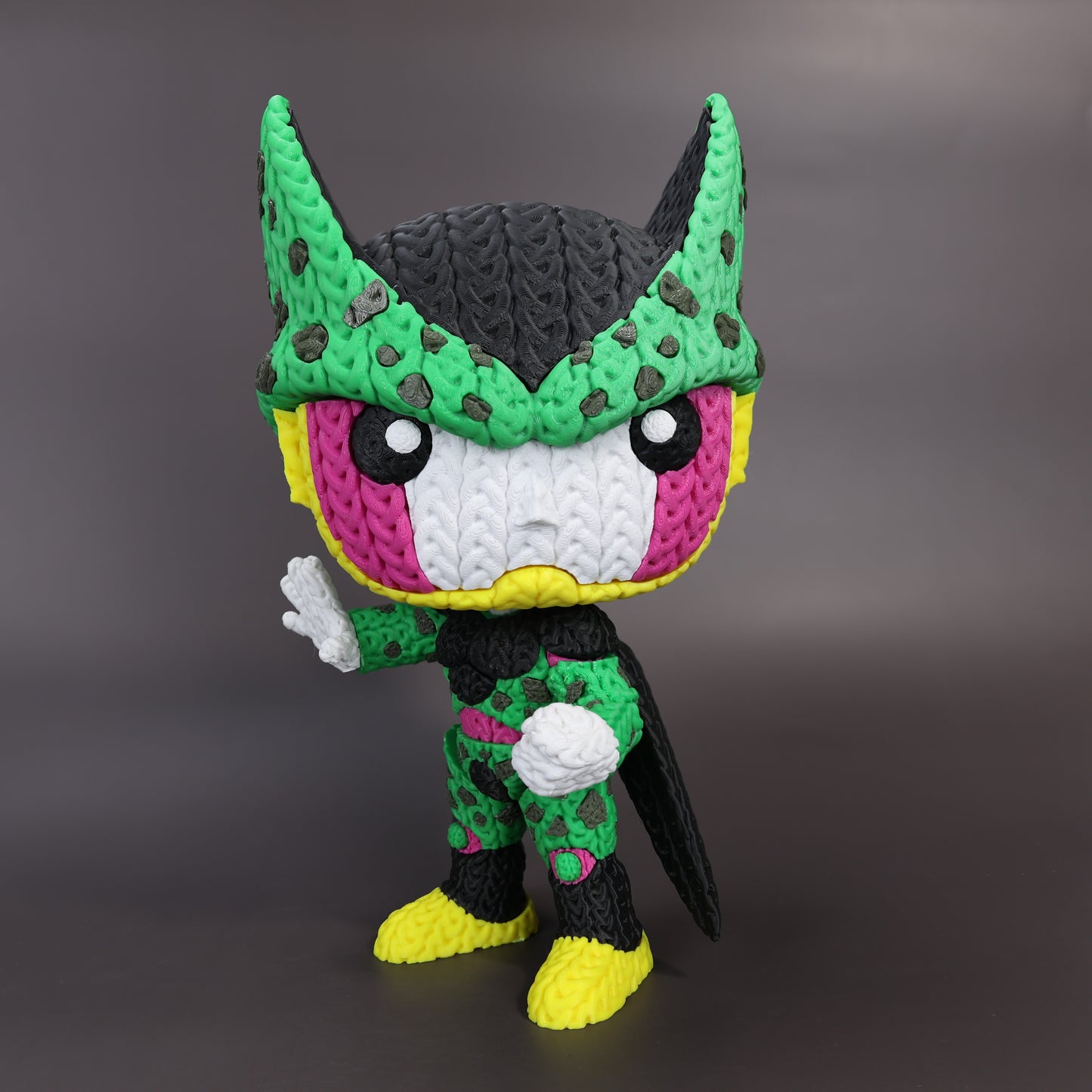 Pupazzo Cell Perfetto effetto knitted – Figure decorativa stampata in 3D
