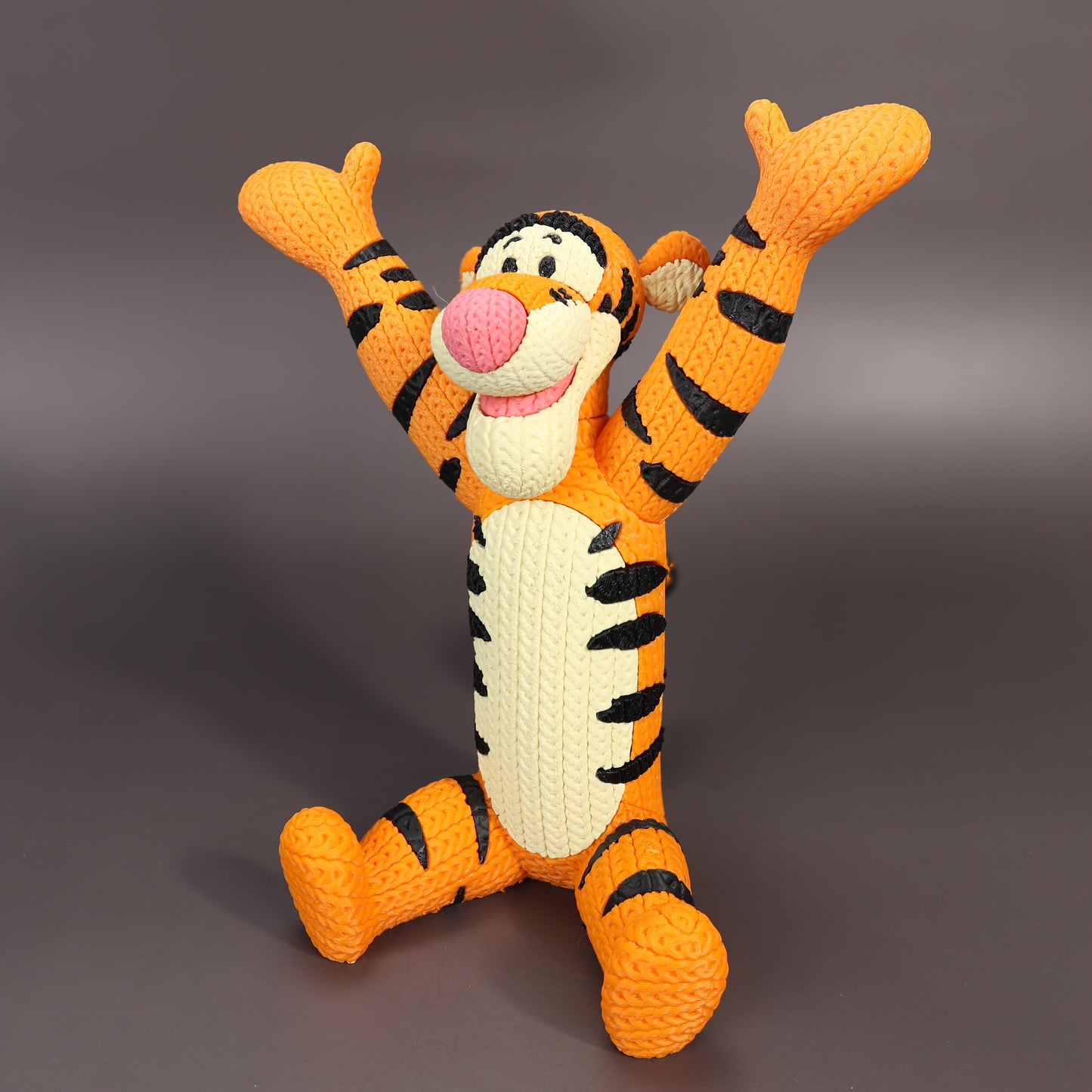 Pupazzo Tigro effetto knitted – Figure decorativa stampata in 3D