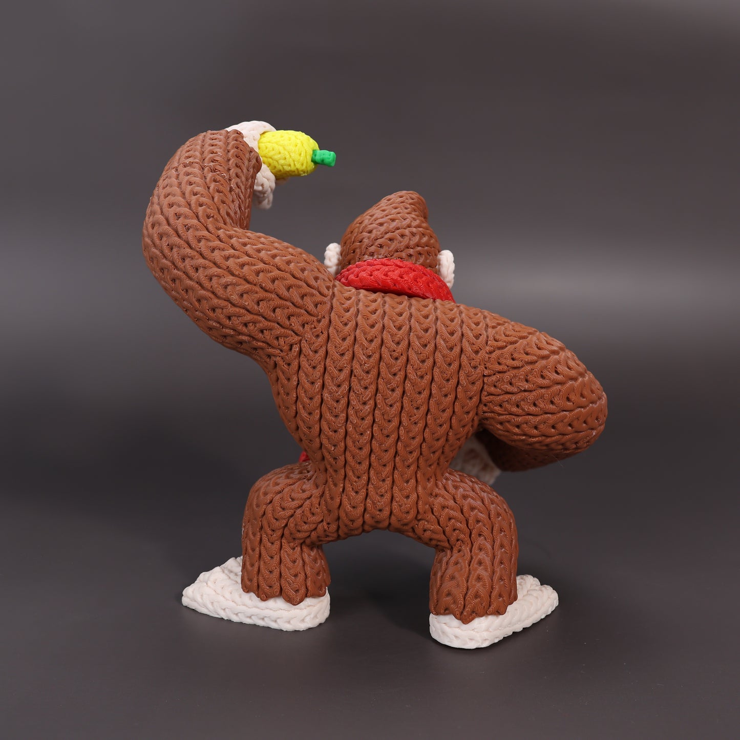 Pupazzo Donkey Kong effetto knitted – Figure decorativa stampata in 3D