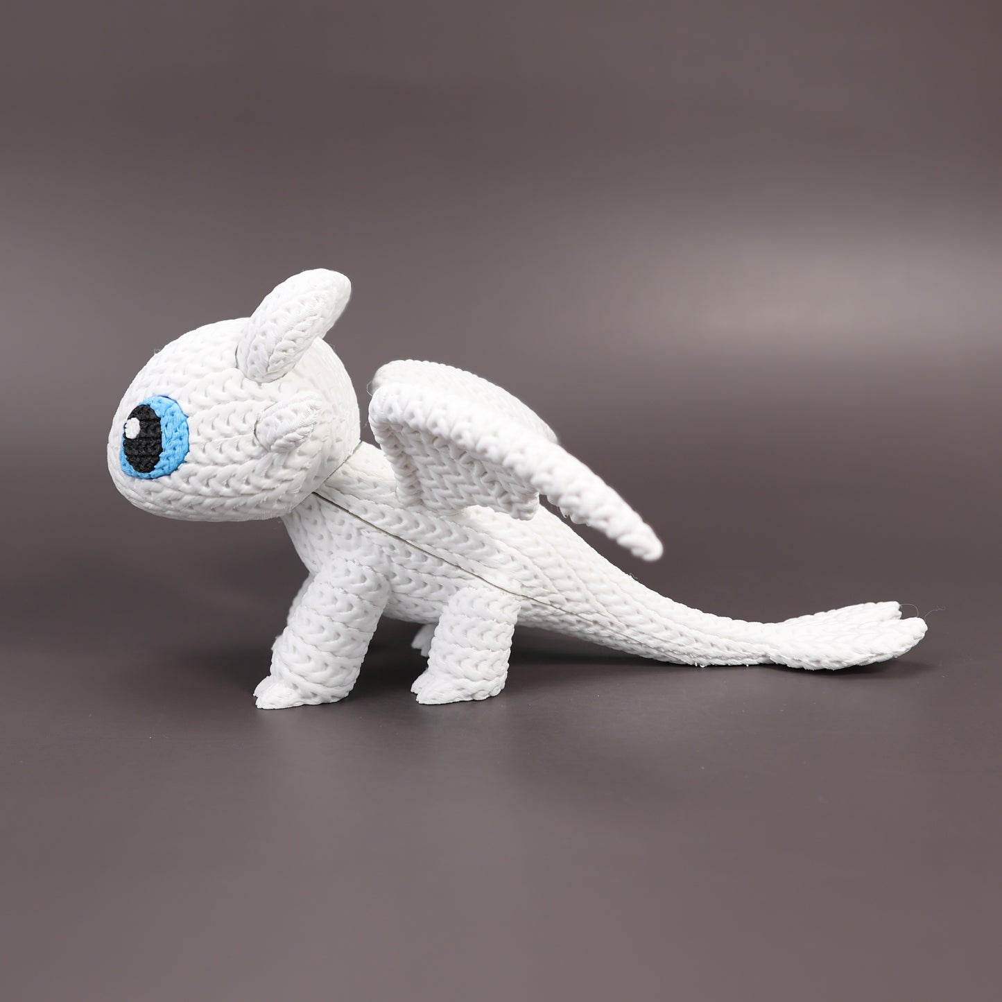 Pupazzo Sdentato Furia Chiara effetto knitted – Figure decorativa stampata in 3D