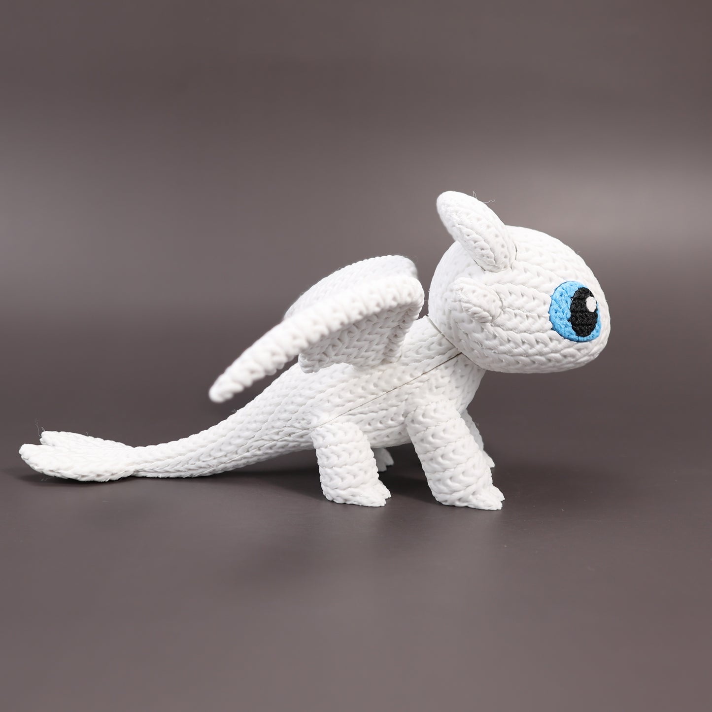 Pupazzo Sdentato Furia Chiara effetto knitted – Figure decorativa stampata in 3D