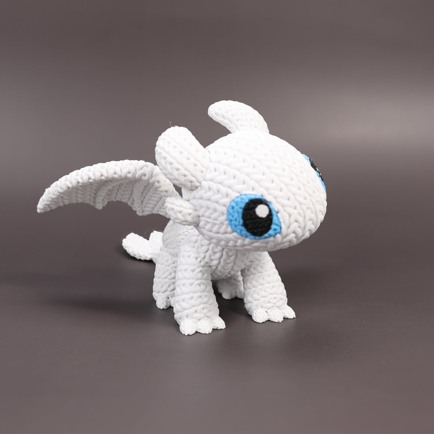 Pupazzo Sdentato Furia Chiara effetto knitted – Figure decorativa stampata in 3D