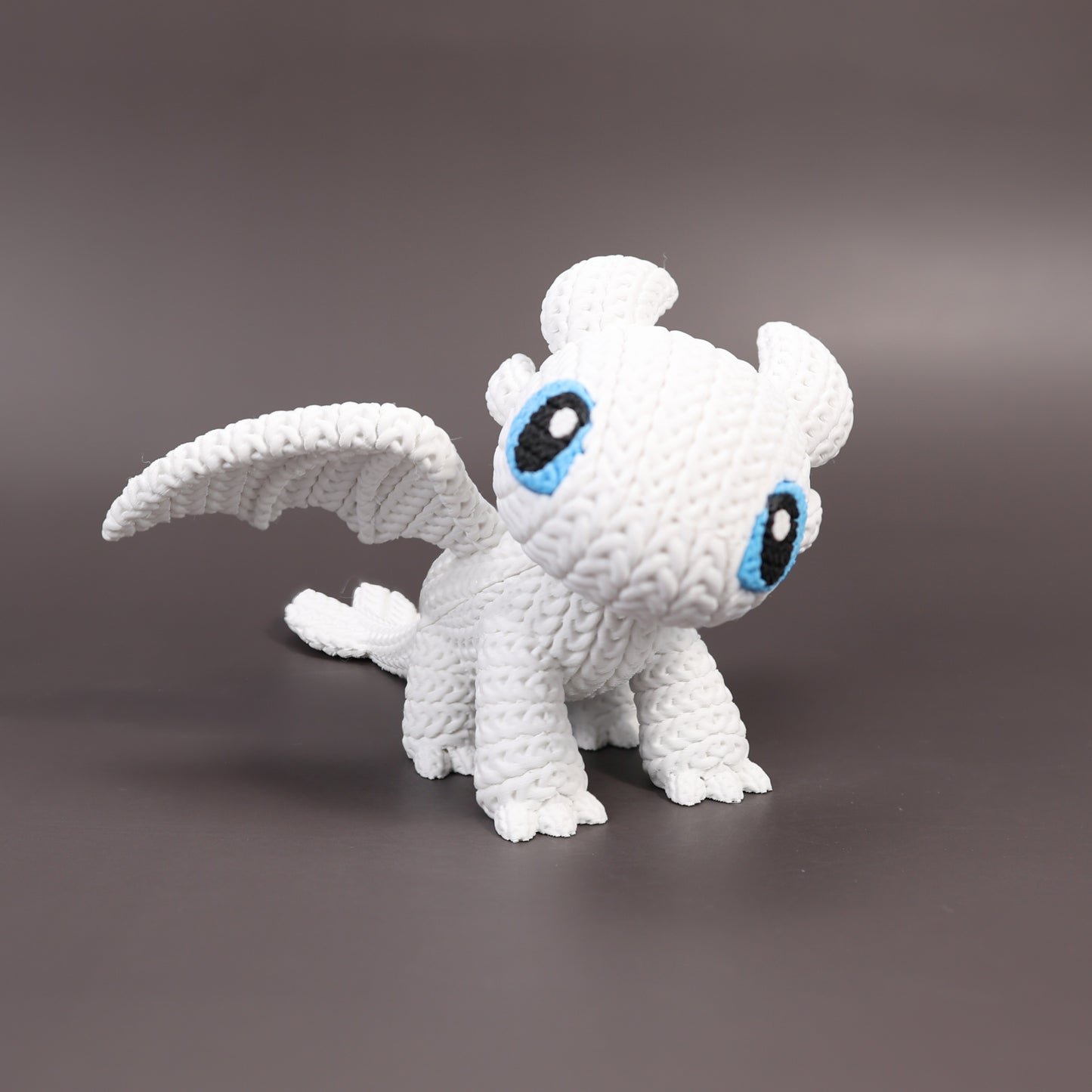 Pupazzo Sdentato Furia Chiara effetto knitted – Figure decorativa stampata in 3D