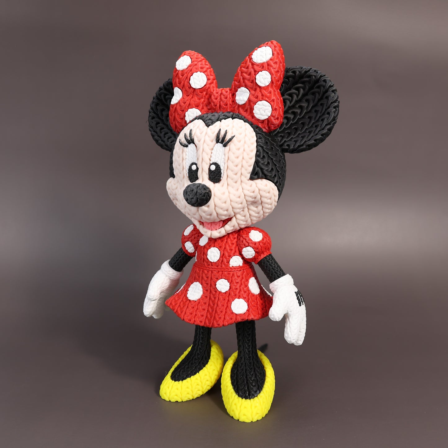 Pupazzo Minnie effetto knitted – Figure decorativa stampata in 3D
