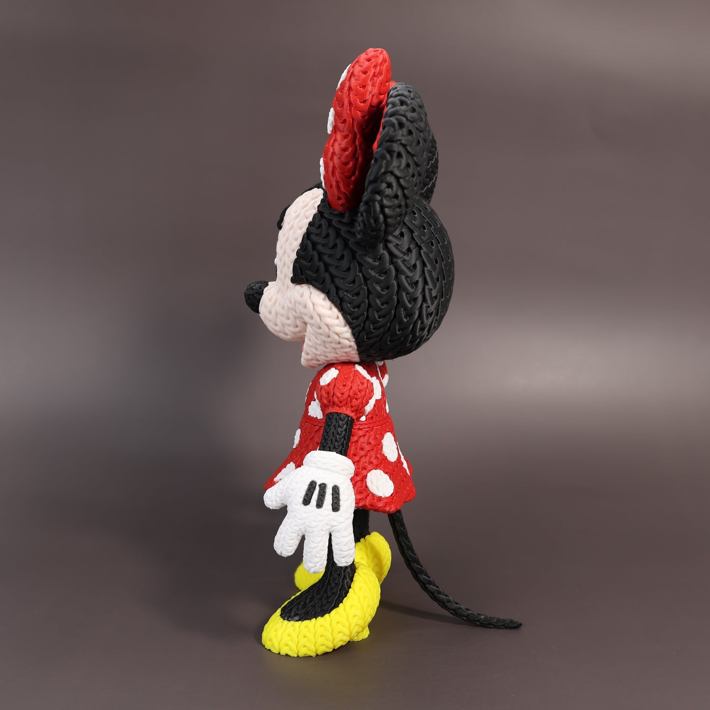 Pupazzo Minnie effetto knitted – Figure decorativa stampata in 3D