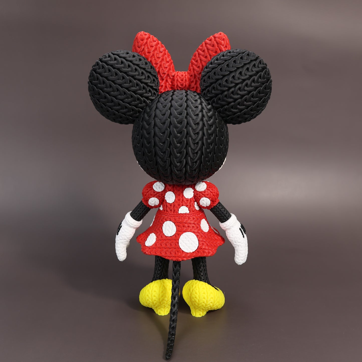Pupazzo Minnie effetto knitted – Figure decorativa stampata in 3D