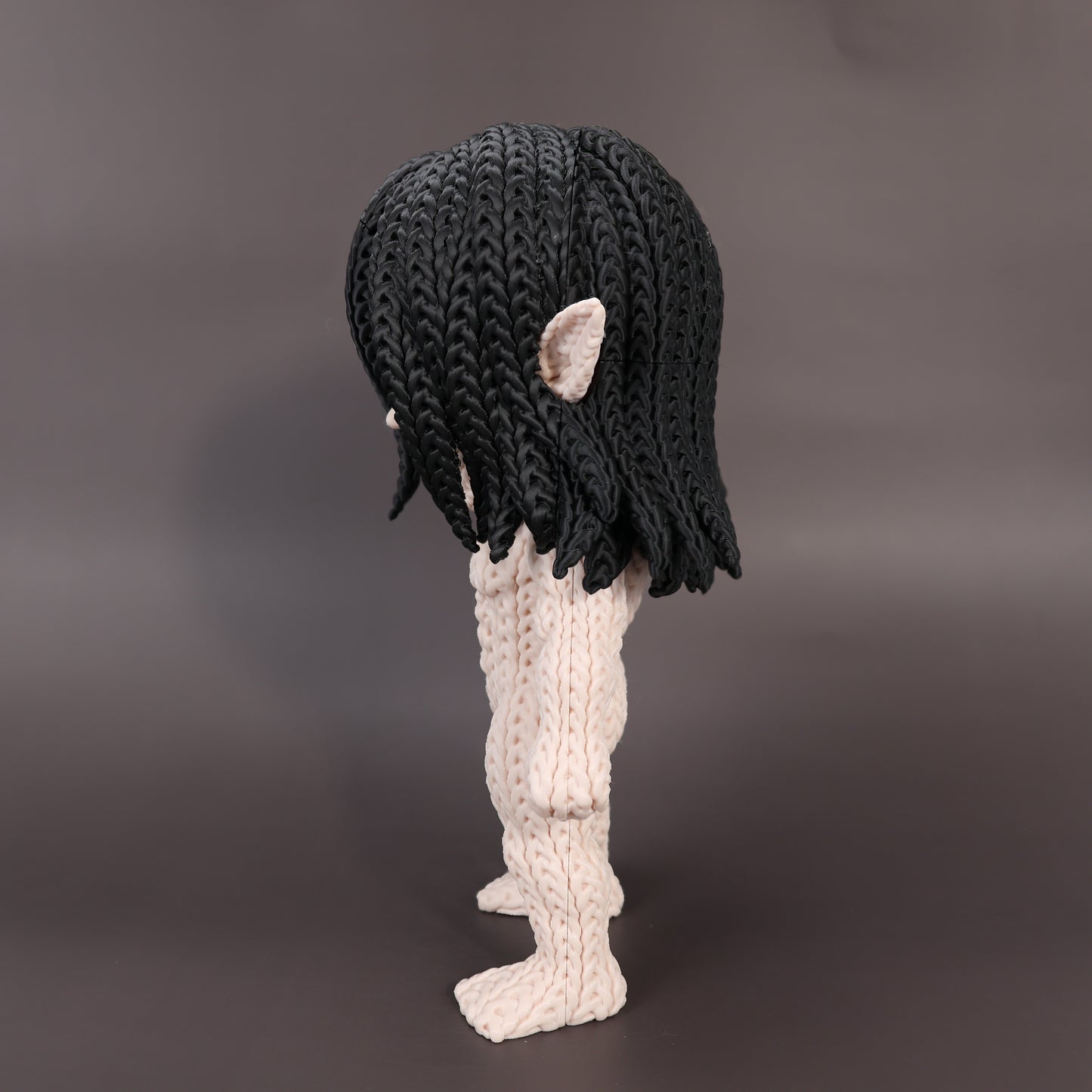 Pupazzo Eren Jaeger Titano effetto knitted – Figure decorativa stampata in 3D