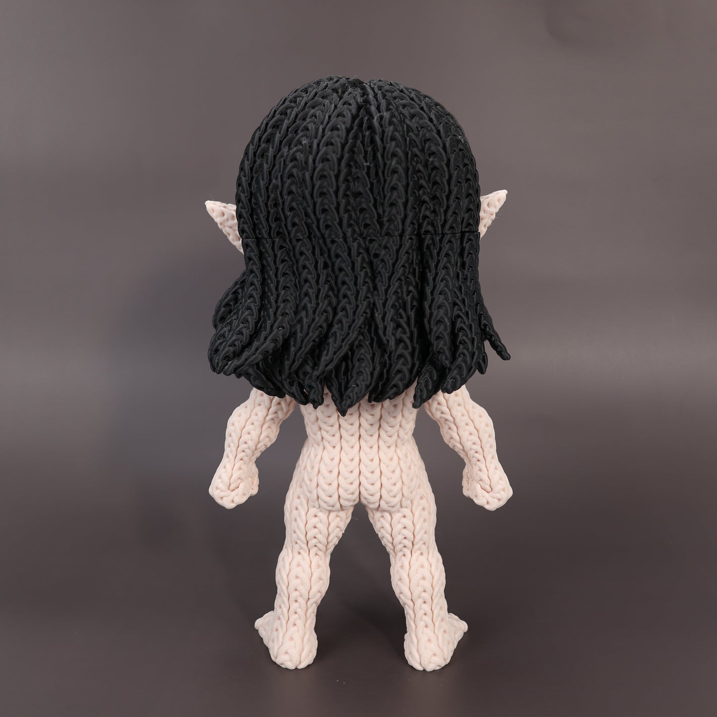Pupazzo Eren Jaeger Titano effetto knitted – Figure decorativa stampata in 3D