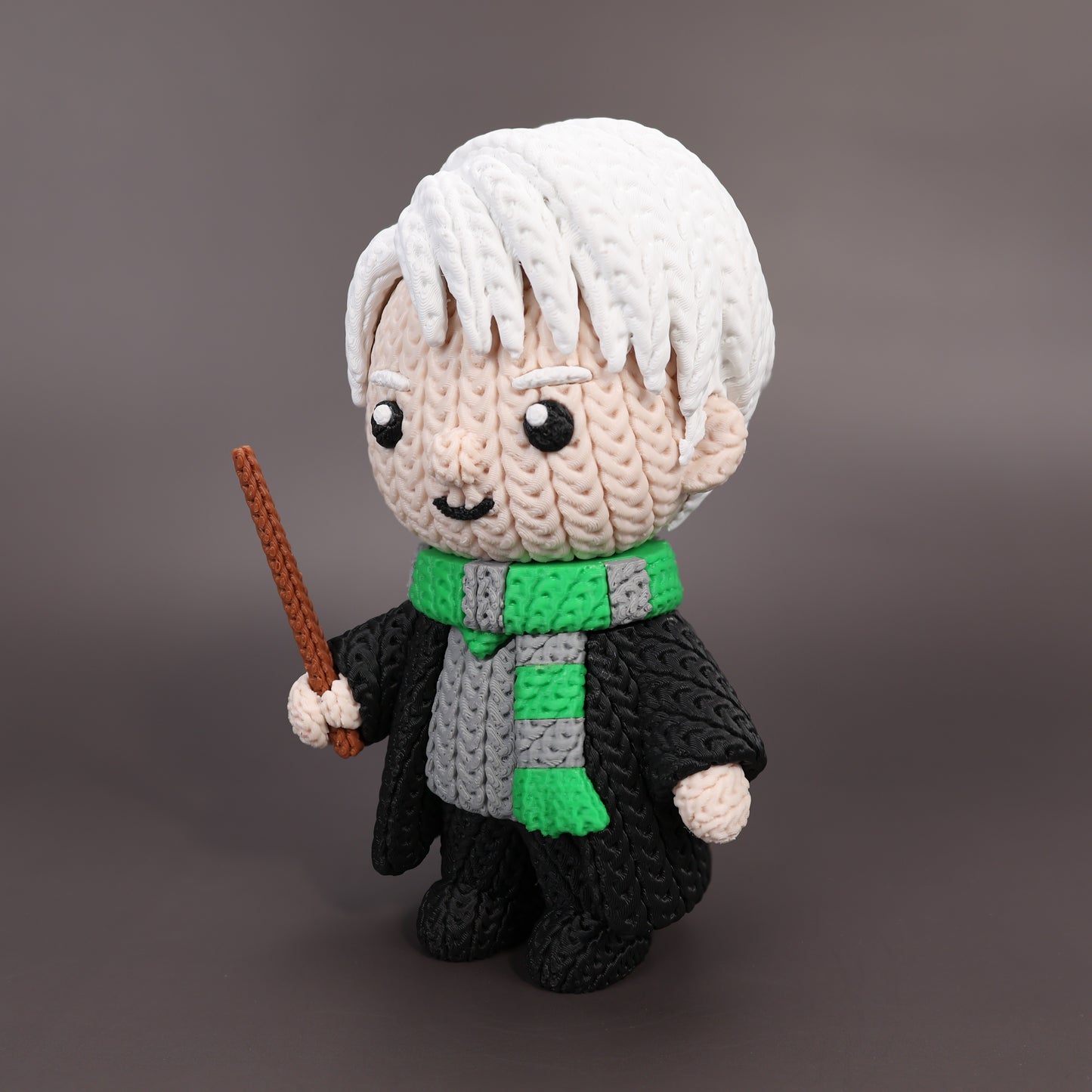 Pupazzo Draco Malfoy effetto knitted – Figure decorativa stampata in 3D