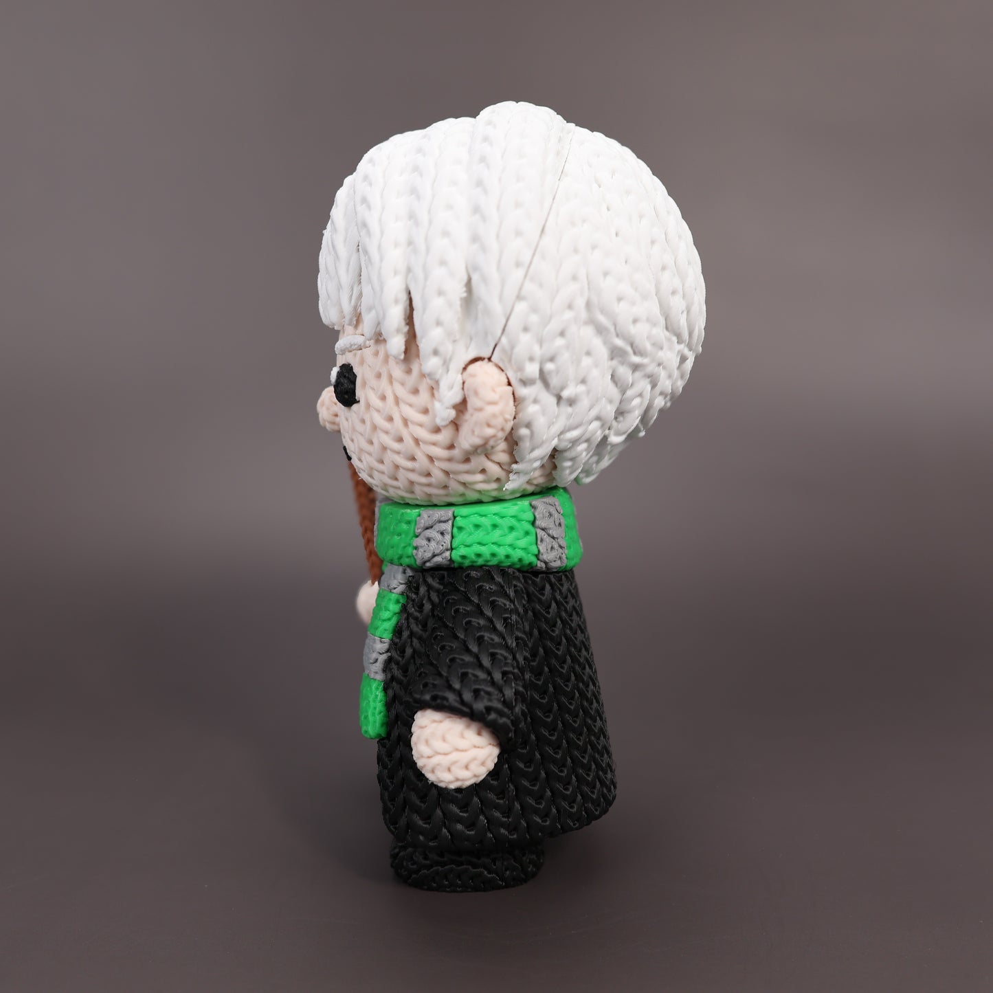 Pupazzo Draco Malfoy effetto knitted – Figure decorativa stampata in 3D