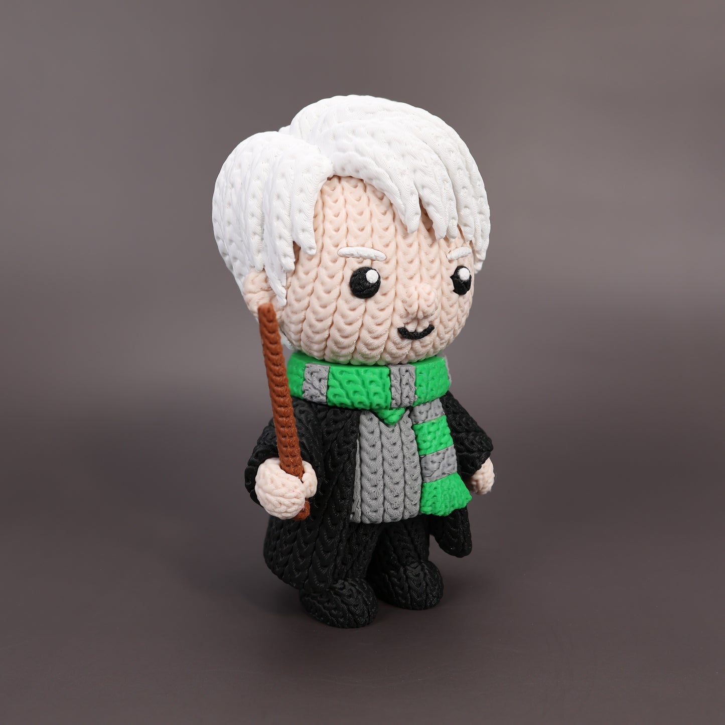 Pupazzo Draco Malfoy effetto knitted – Figure decorativa stampata in 3D