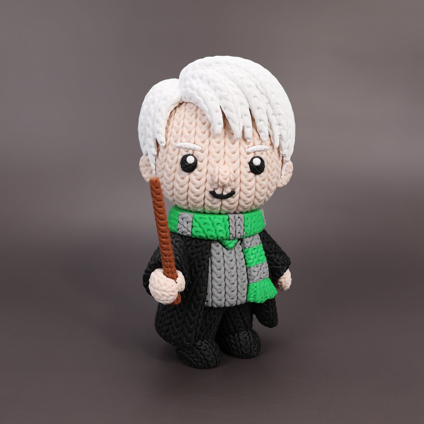 Pupazzo Draco Malfoy effetto knitted – Figure decorativa stampata in 3D