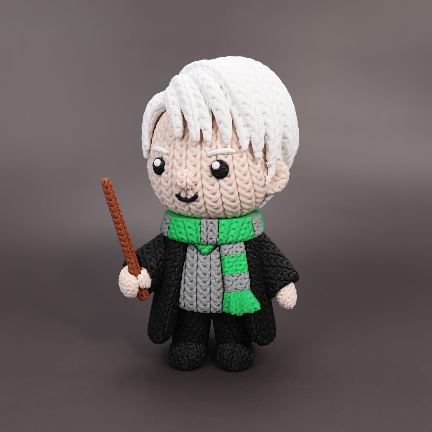 Pupazzo Draco Malfoy effetto knitted – Figure decorativa stampata in 3D