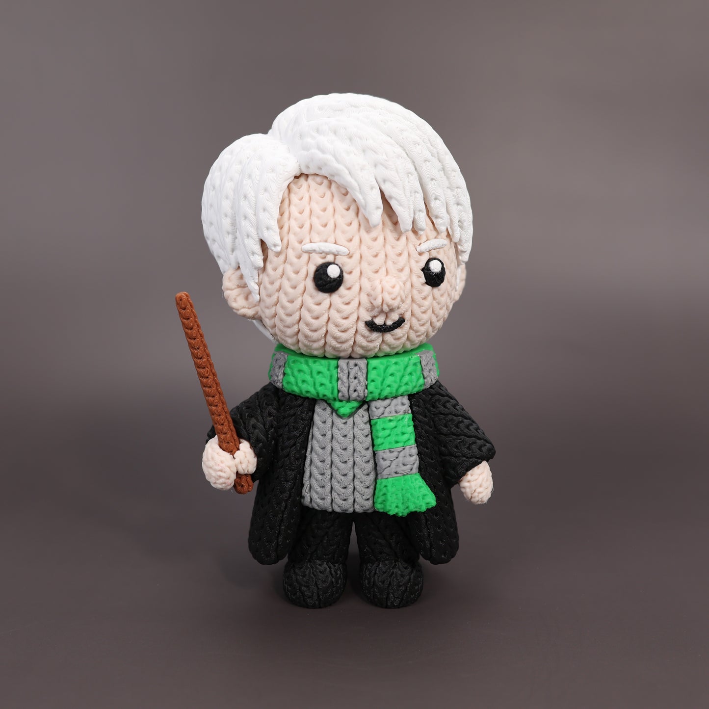 Pupazzo Draco Malfoy effetto knitted – Figure decorativa stampata in 3D