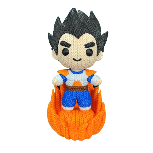 Pupazzo Vegeta effetto knitted – Figure decorativa stampata in 3D