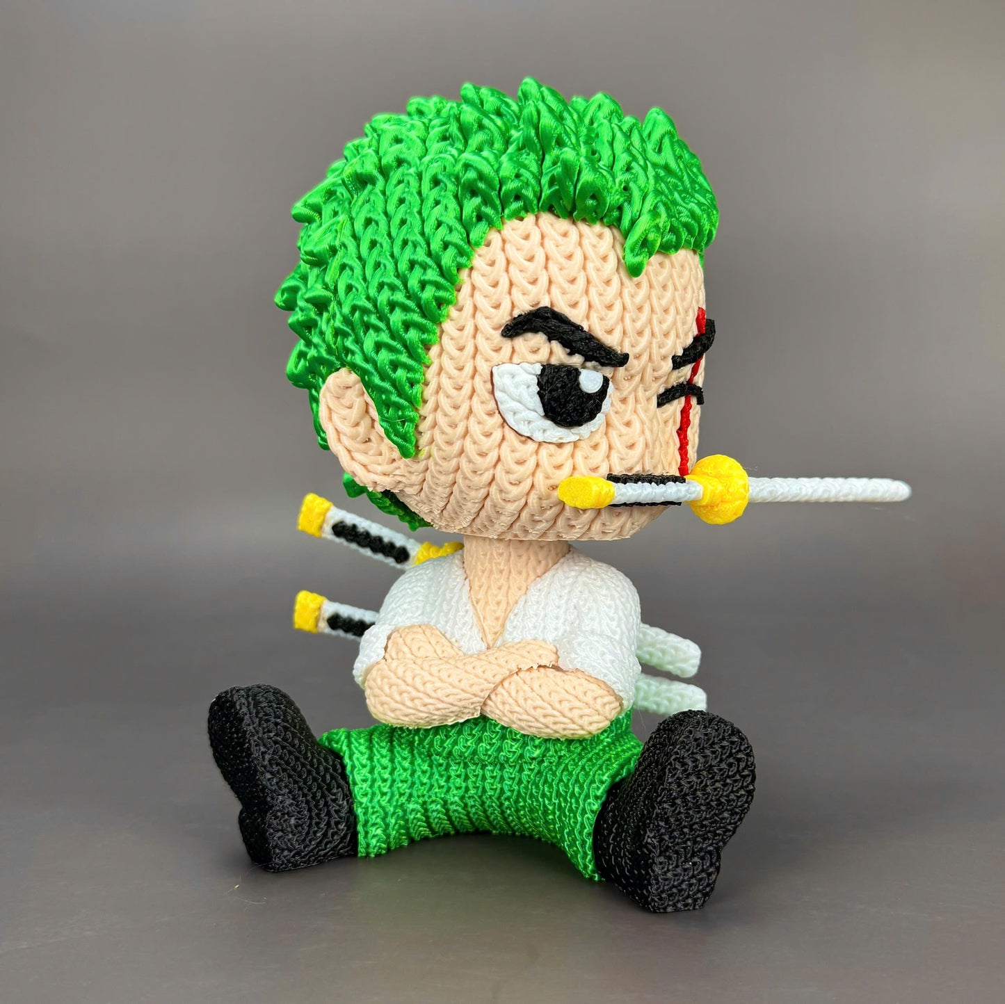 Pupazzo Zoro effetto knitted – Figure decorativa stampata in 3D