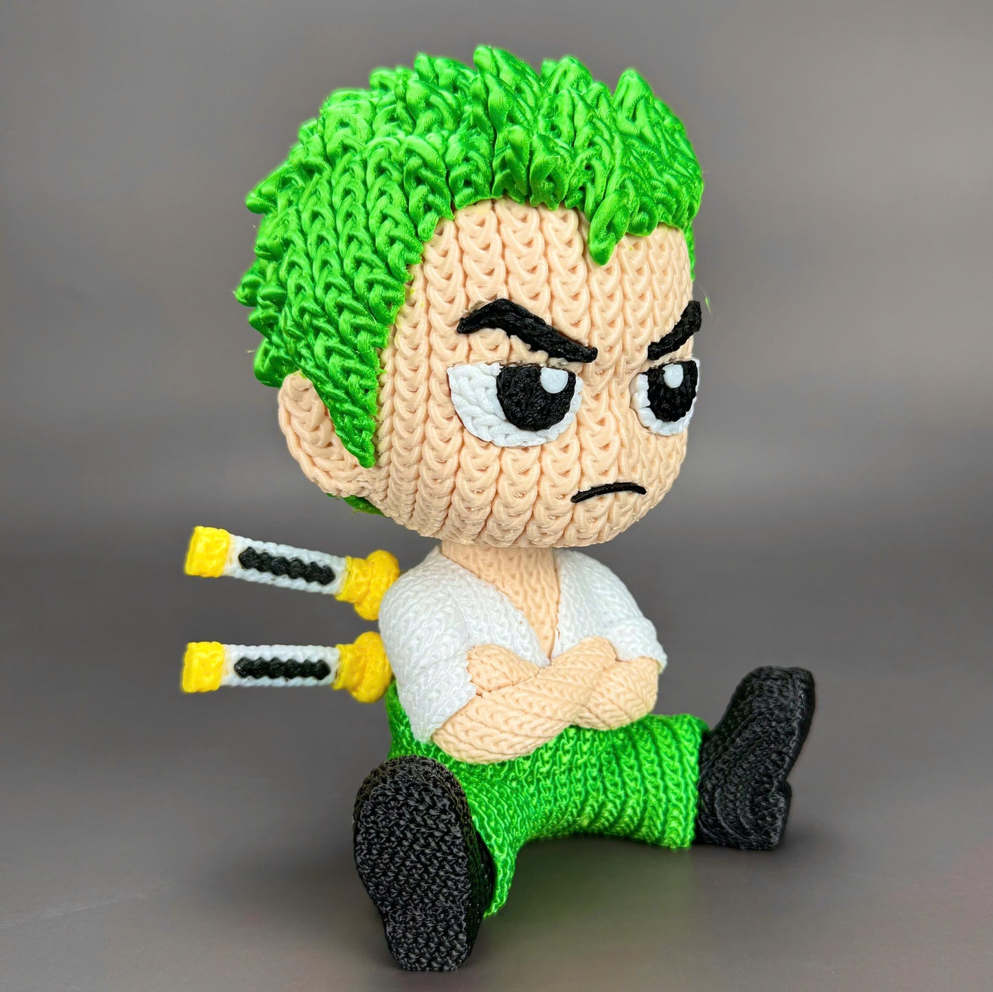 Pupazzo Zoro effetto knitted – Figure decorativa stampata in 3D