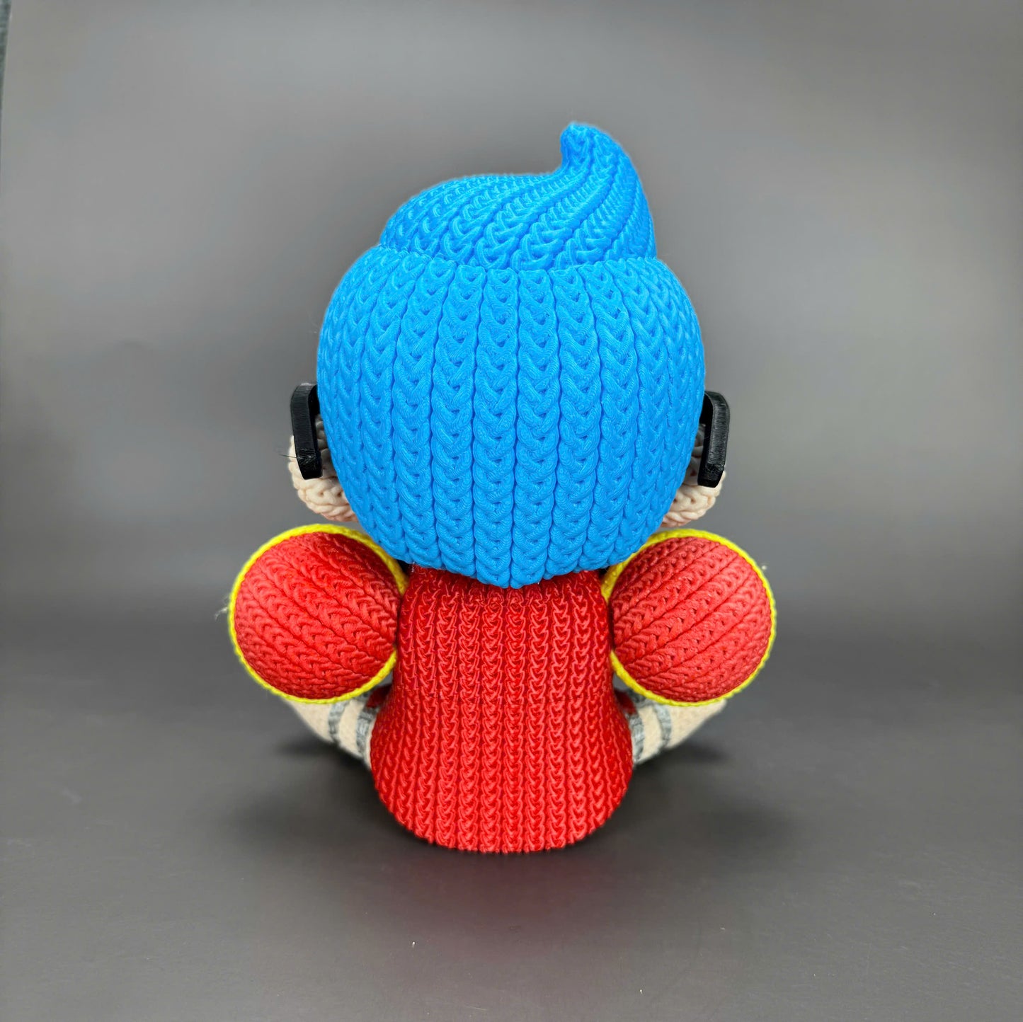 Pupazzo Franky effetto knitted – Figure decorativa stampata in 3D