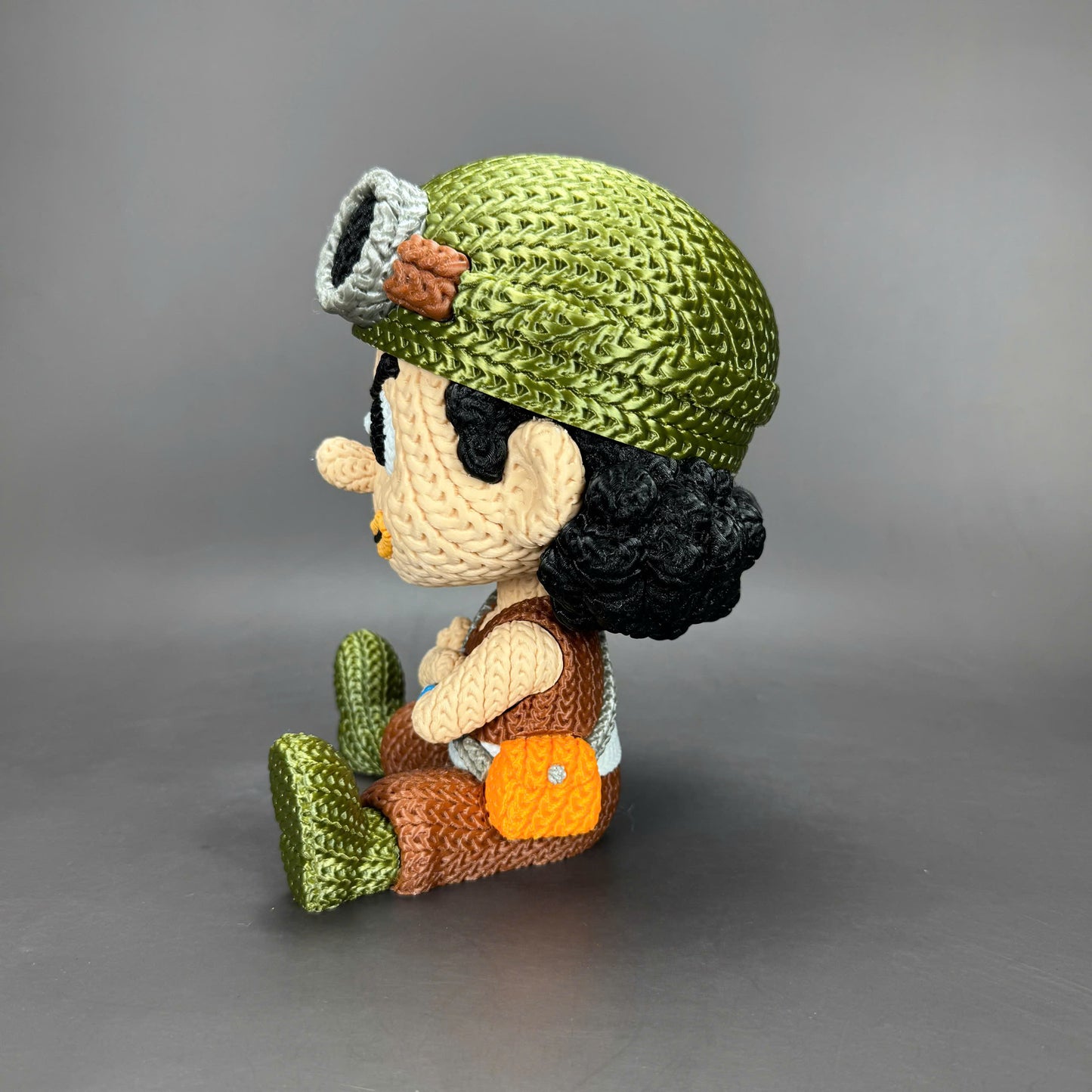 Pupazzo Usopp effetto knitted – Figure decorativa stampata in 3D
