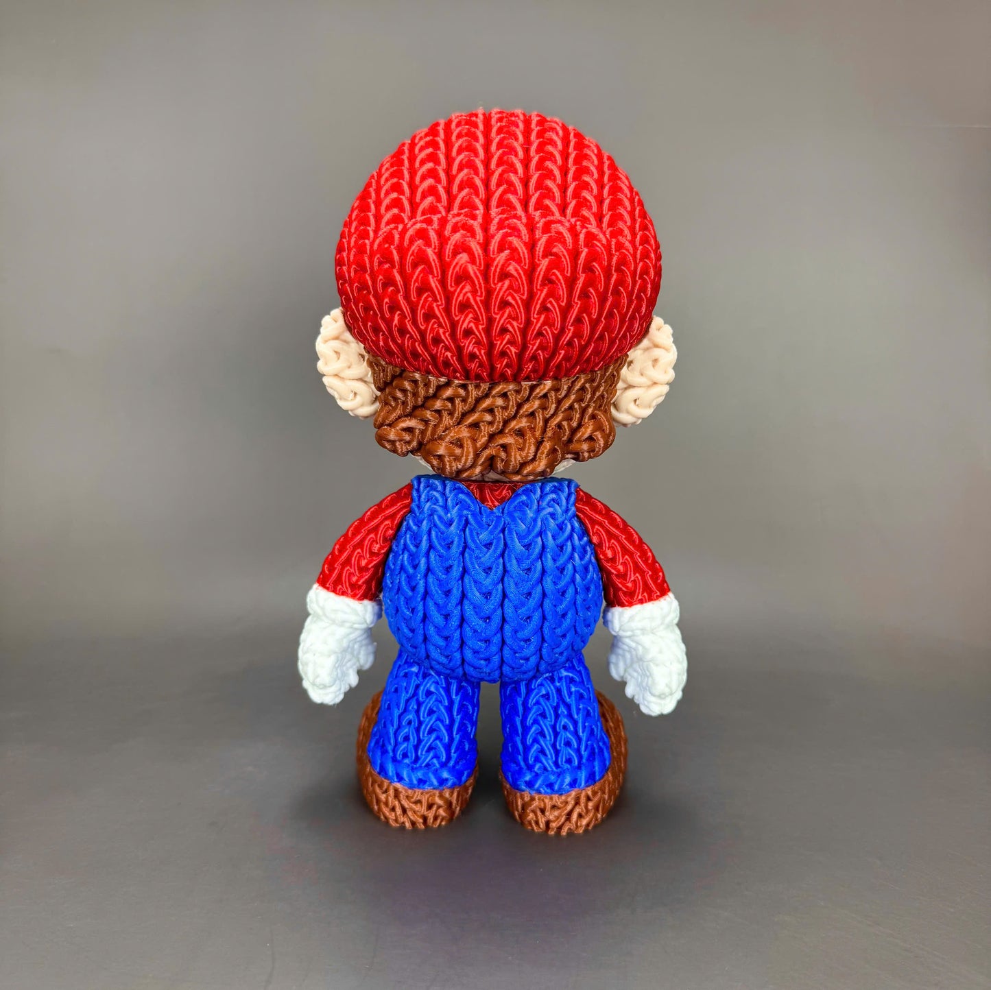 Pupazzo Super Mario effetto knitted – Figure decorativa stampata in 3D