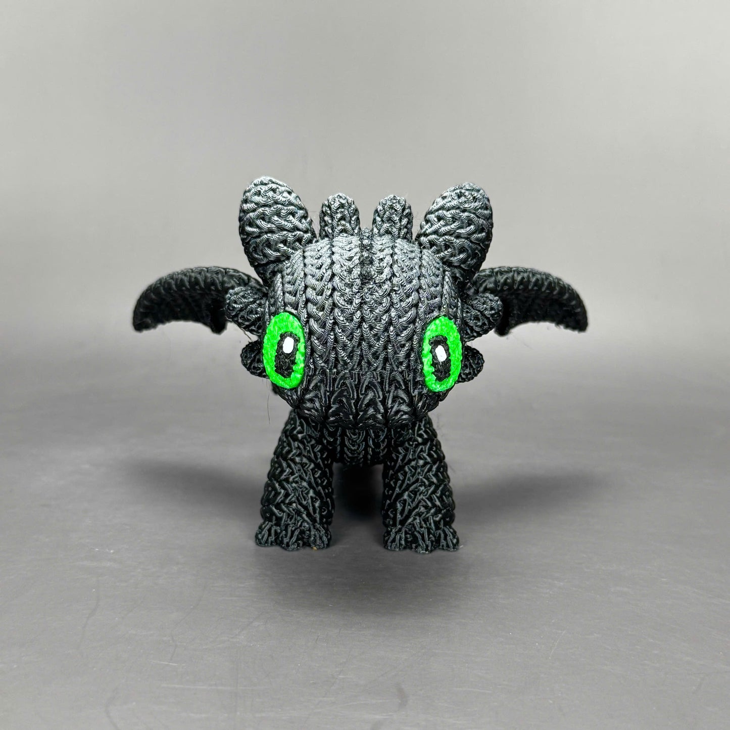 Pupazzo Sdentato Furia Buia effetto knitted – Figure decorativa stampata in 3D