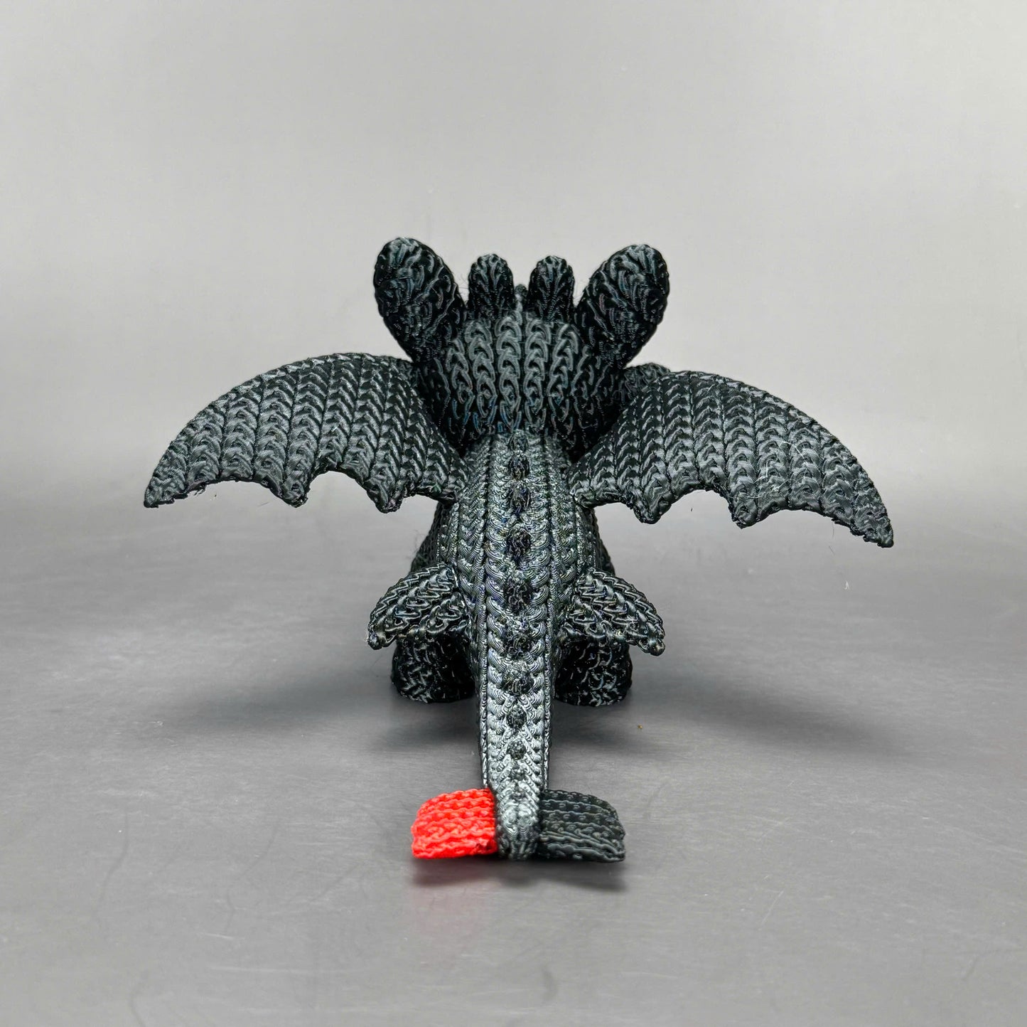 Pupazzo Sdentato Furia Buia effetto knitted – Figure decorativa stampata in 3D