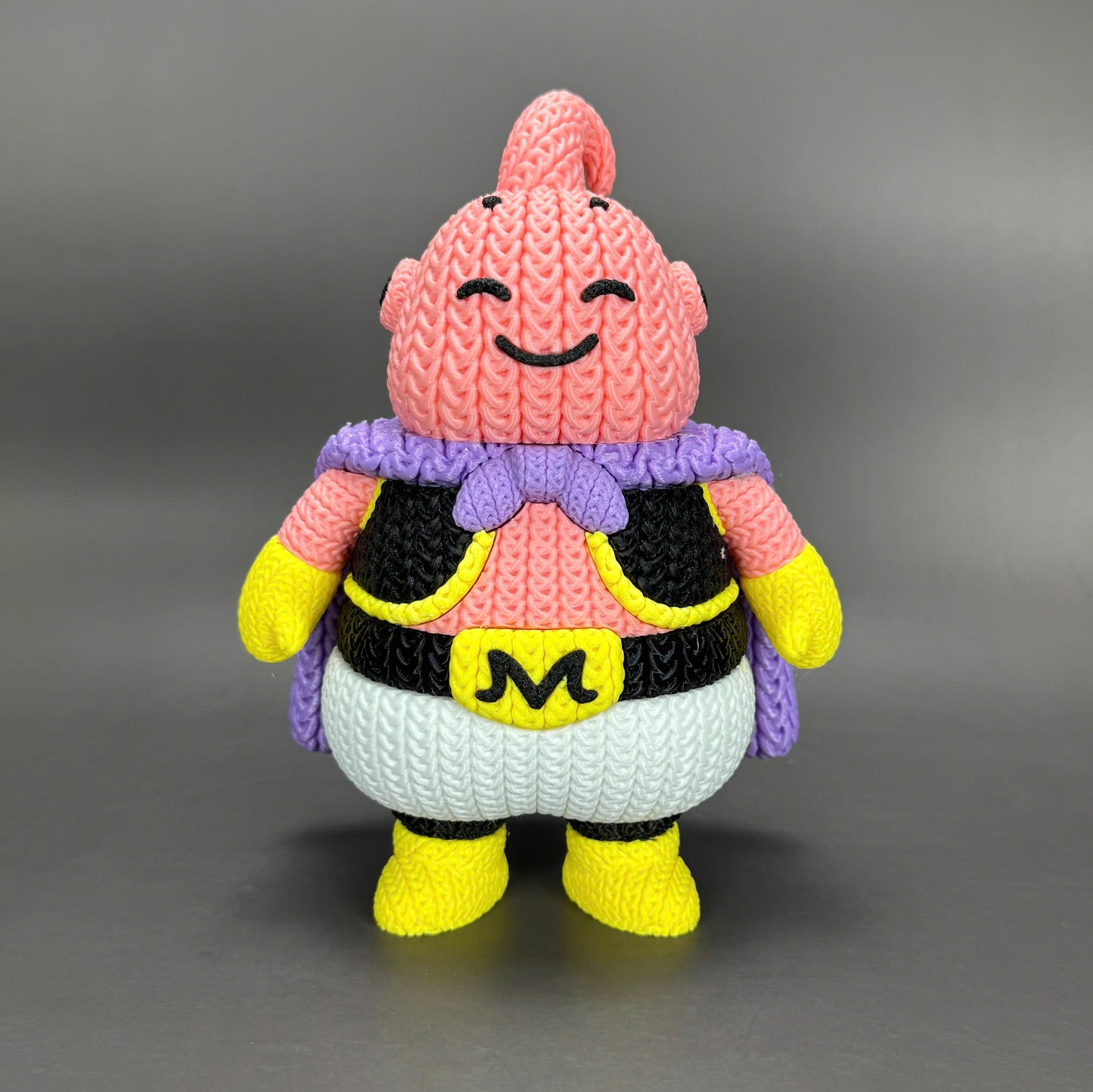 Pupazzo Majin Bu effetto knitted – Figure decorativa stampata in 3D