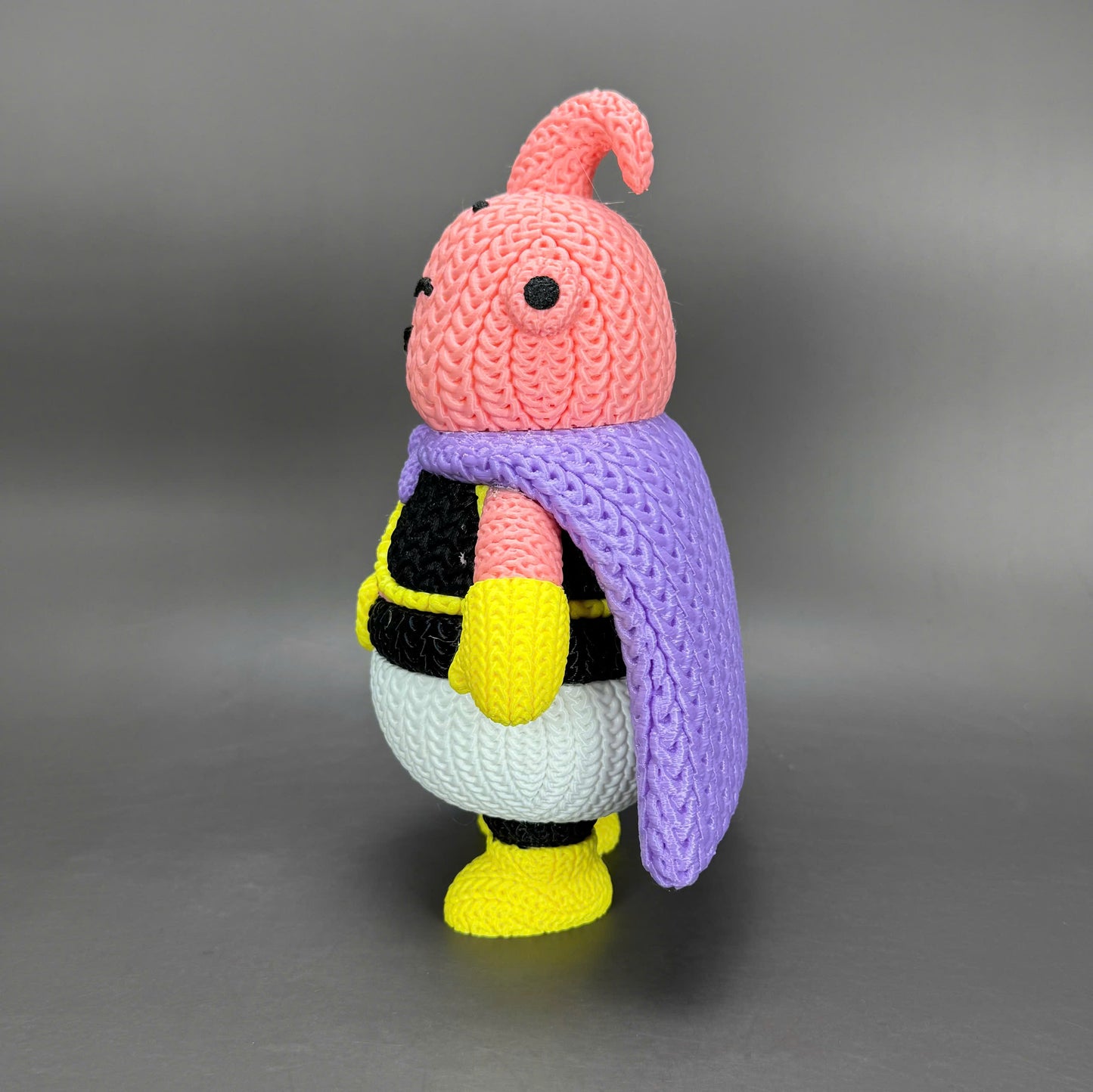 Pupazzo Majin Bu effetto knitted – Figure decorativa stampata in 3D