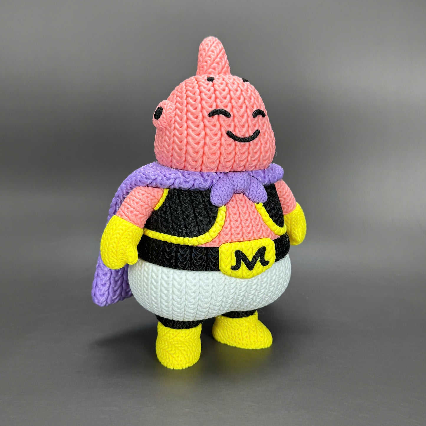 Pupazzo Majin Bu effetto knitted – Figure decorativa stampata in 3D
